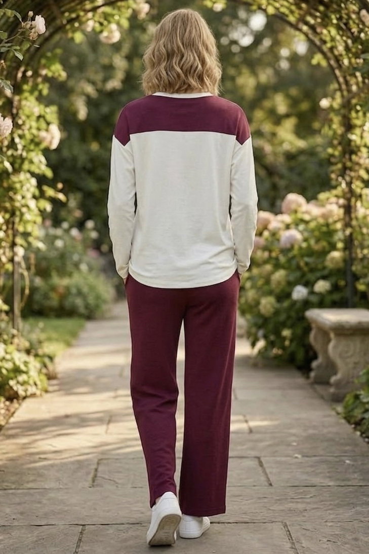Omuzdan Bağlamalı İkili Takım Bordo - 28628-BORDO - 3