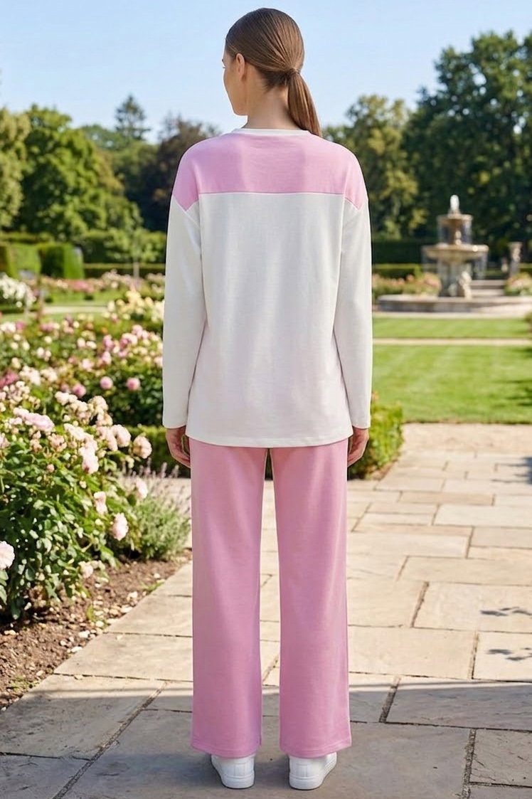 Omuzdan Bağlamalı İkili Takım Pembe - 28628-PEMBE - 4