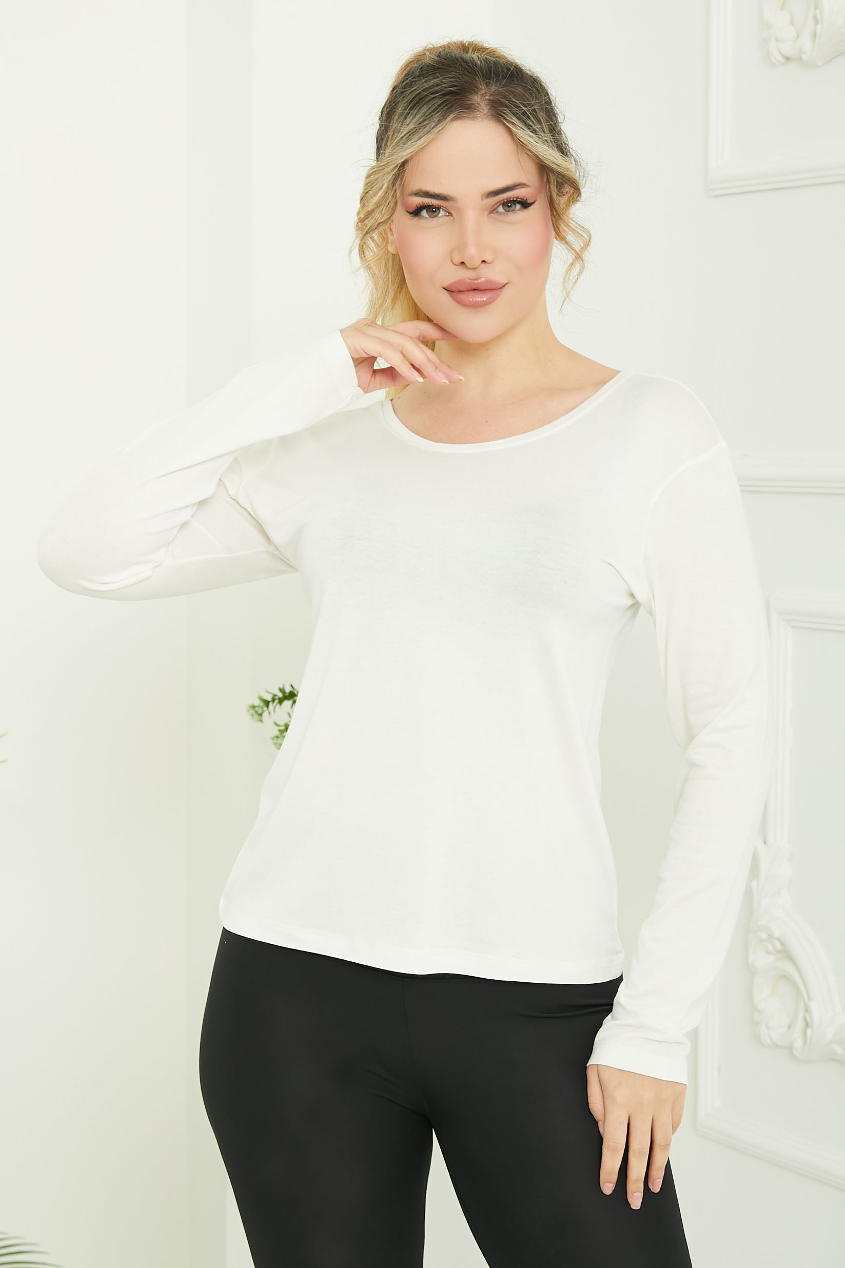 Ön ve Arka Oval Yaka Badi - 26829 - 4