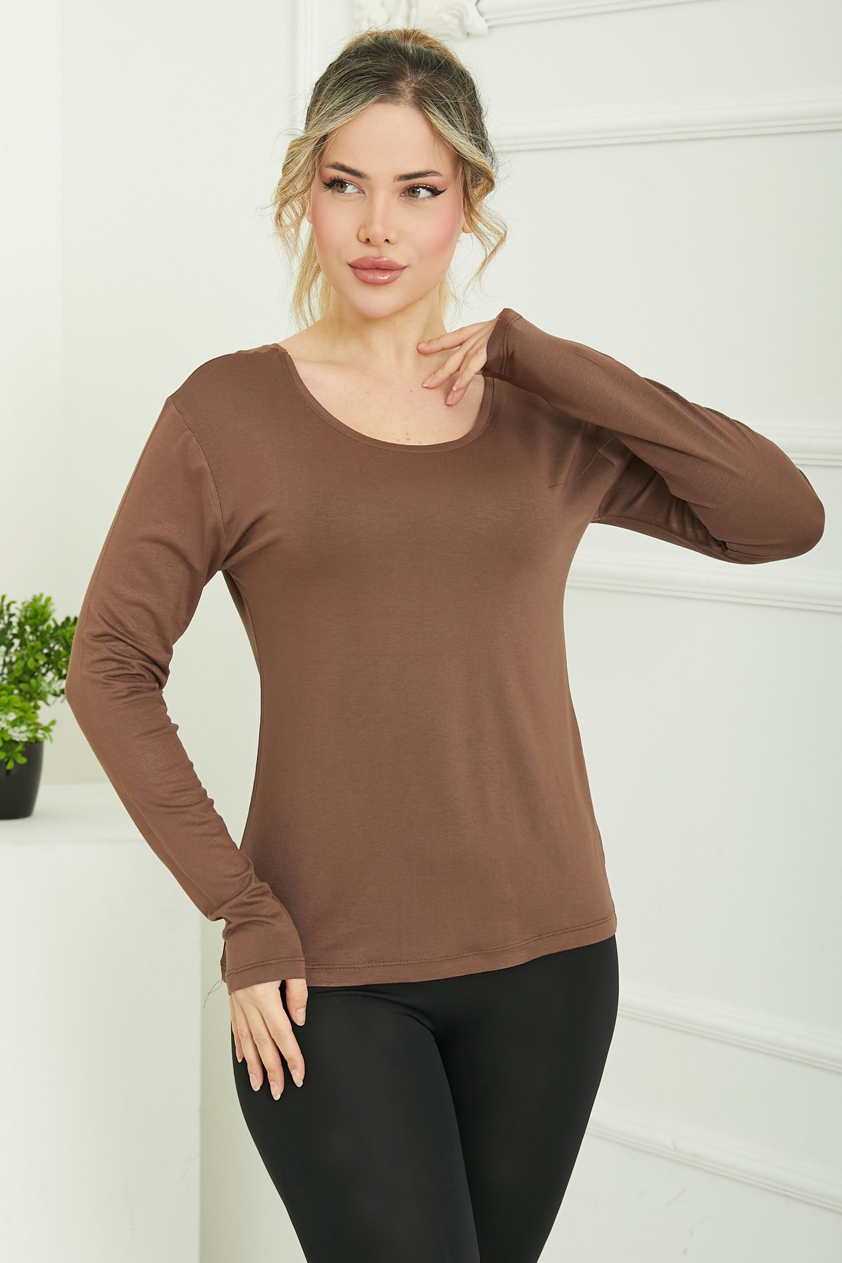 Ön ve Arka Oval Yaka Badi - 26829 - 5