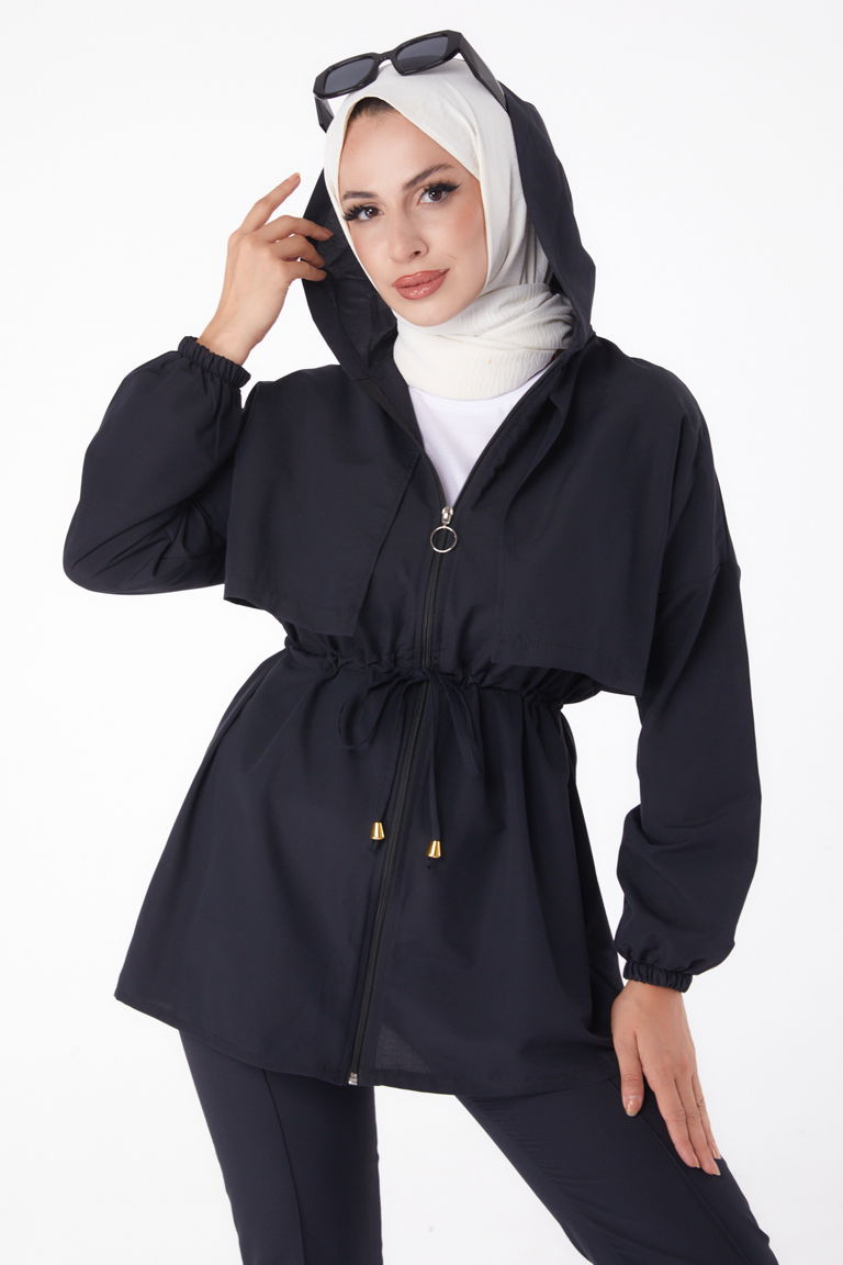 Önden Bağlamalı İkili Takım Siyah - 27073 - TOFİSA