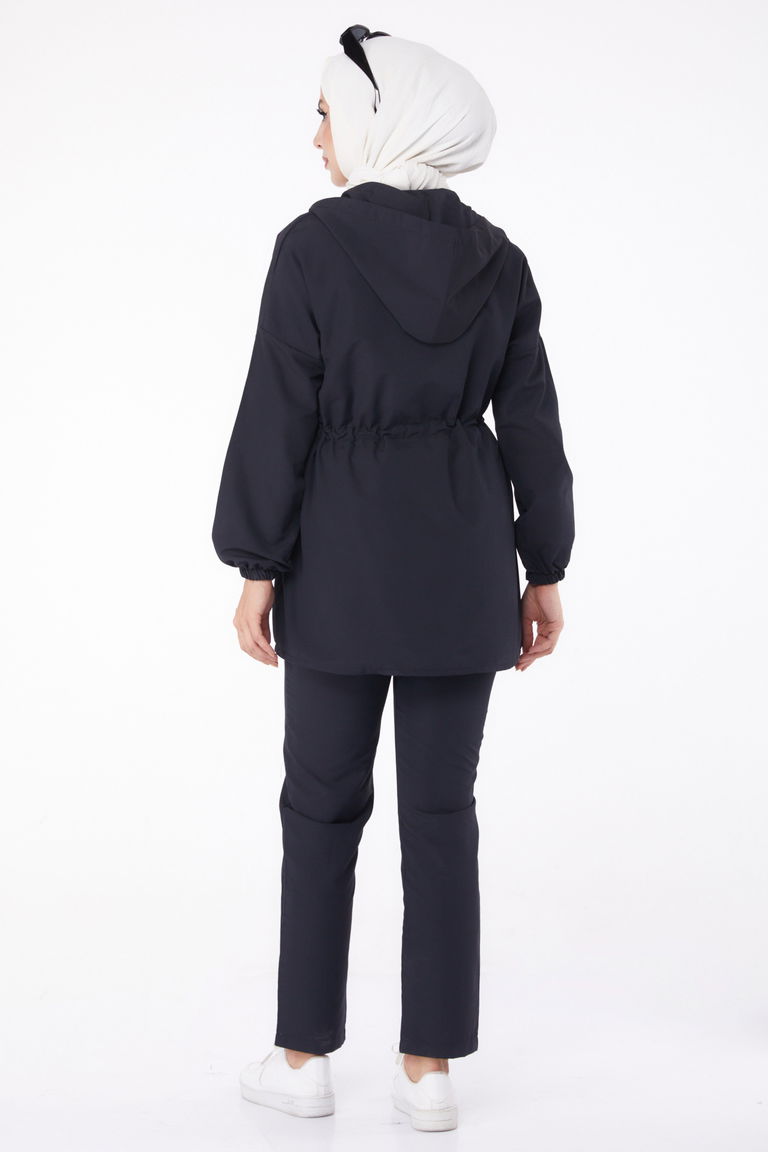 Önden Bağlamalı İkili Takım Siyah - 27073 - TOFİSA