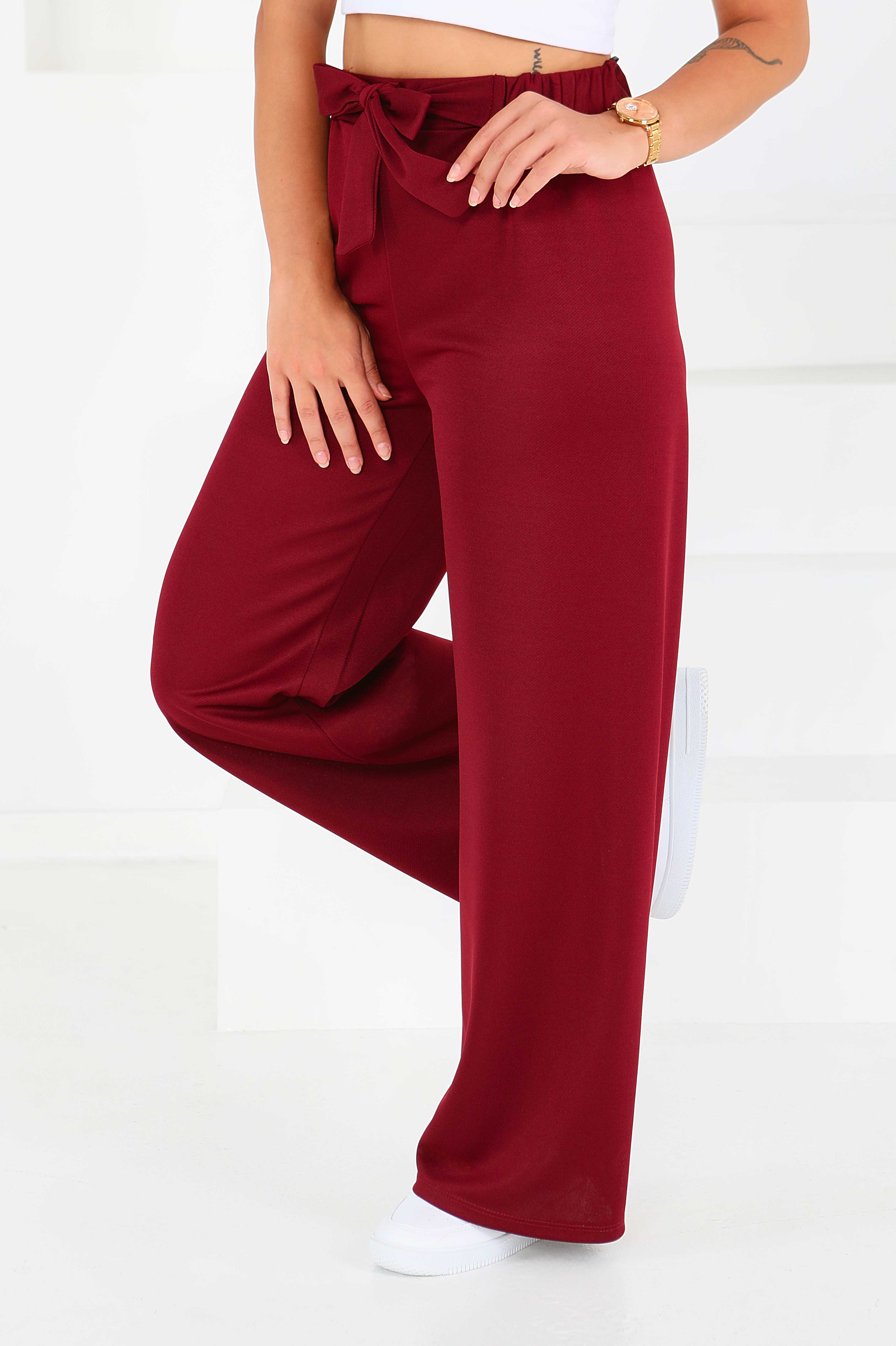 Önden Bağlamalı Pantolon - 27553 - 2