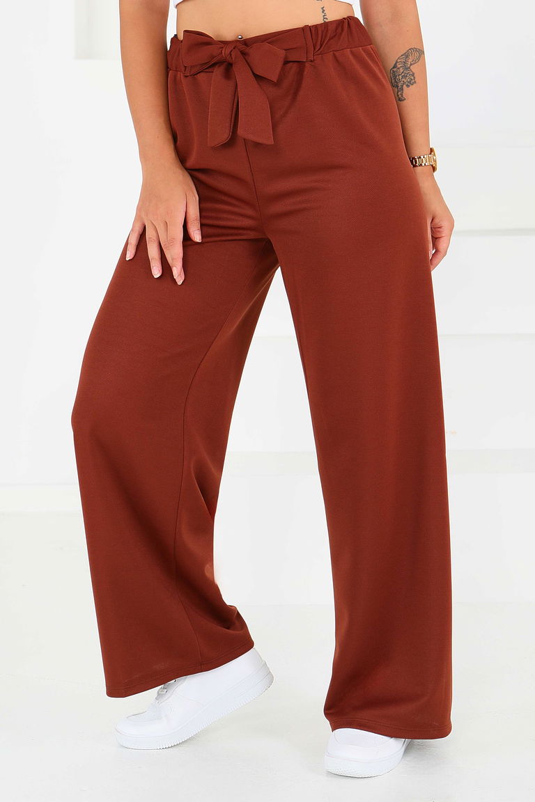 Önden Bağlamalı Pantolon - 27553 - TOFİSA