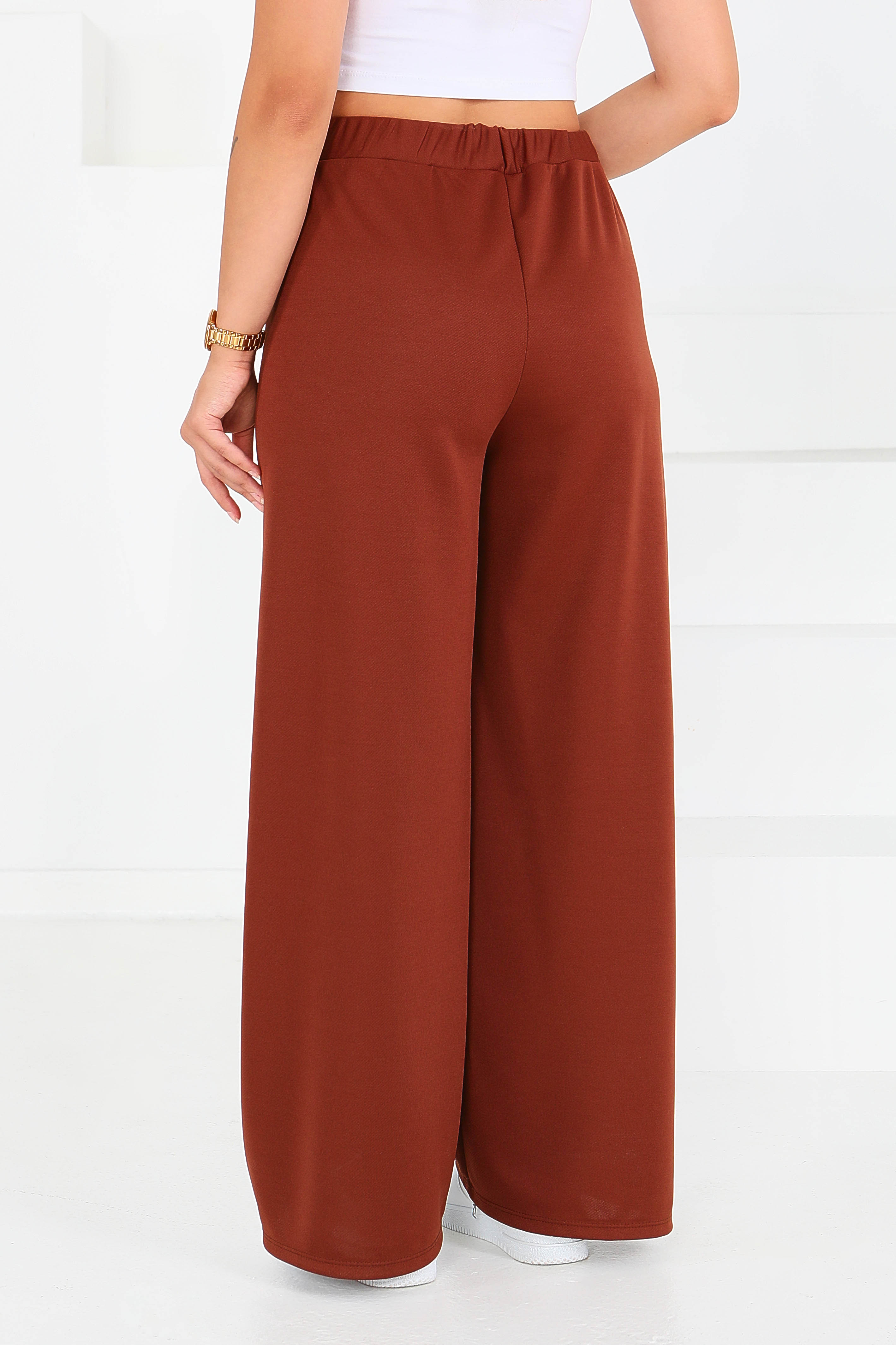 Önden Bağlamalı Pantolon - 27553 - 5