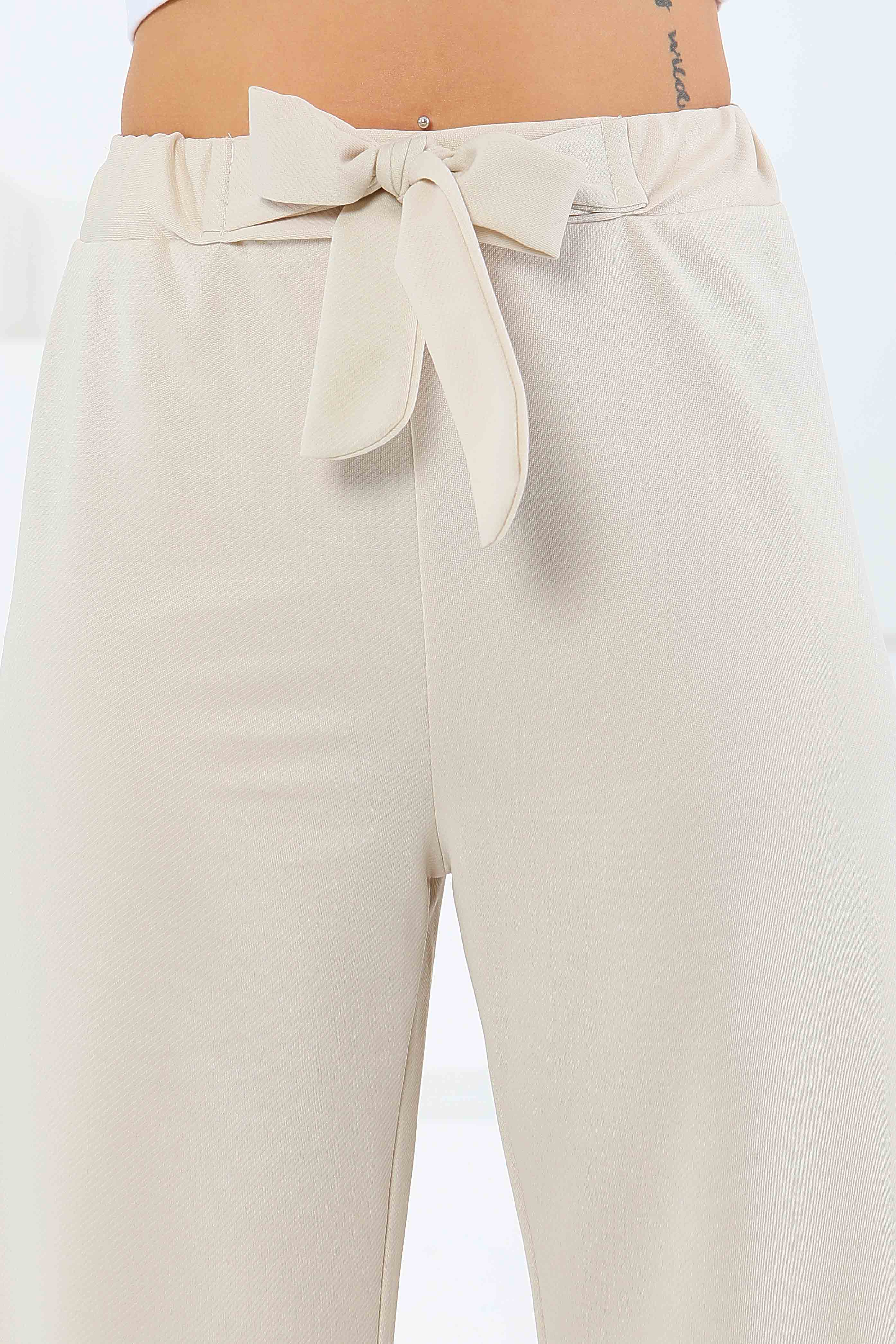 Önden Bağlamalı Pantolon - 27553 - 5