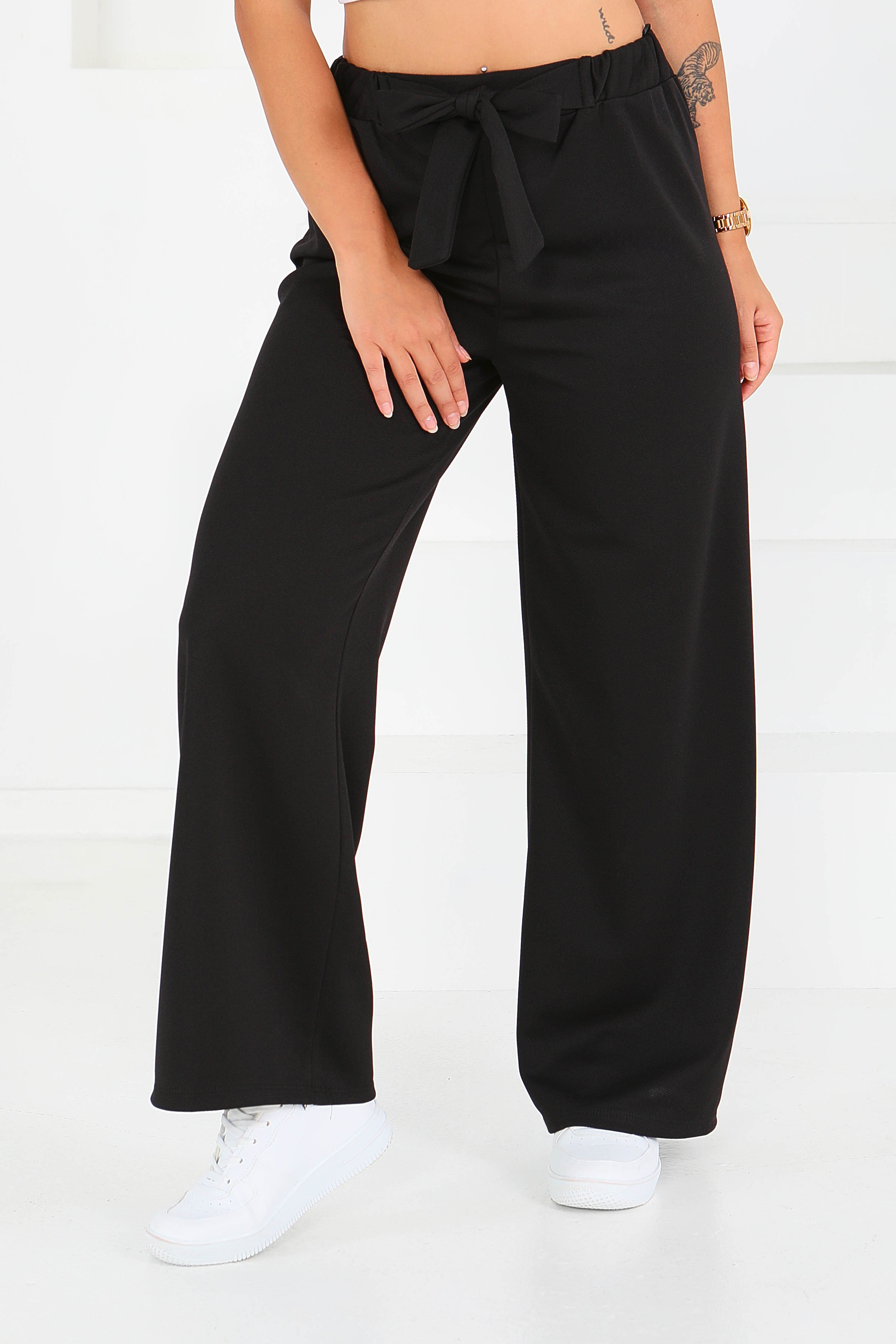 Önden Bağlamalı Pantolon - 27553 - 3