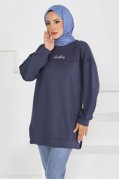 Önü Baskılı Biyeli Oysho Sweatshirt - 27609 