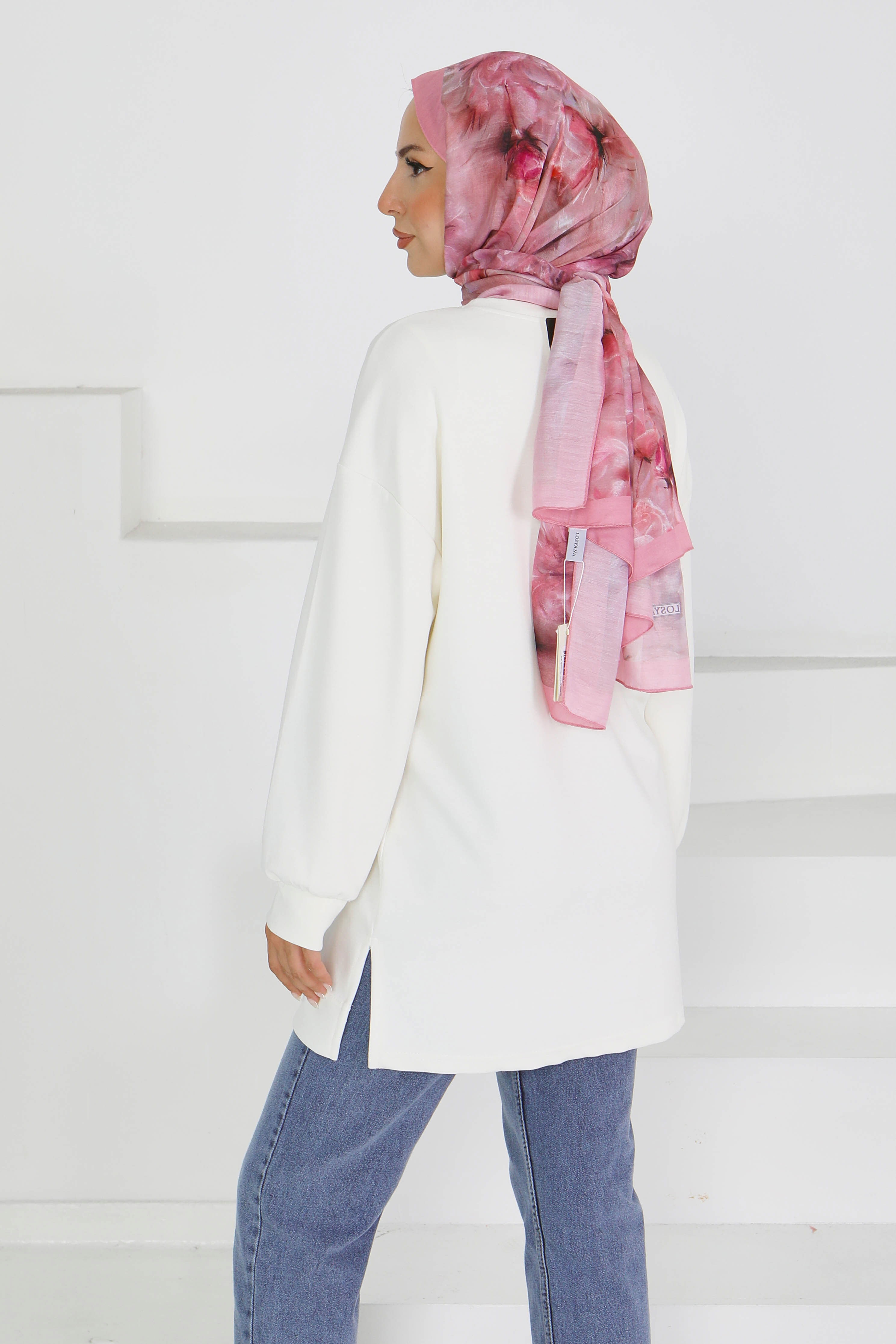 Önü Baskılı Biyeli Oysho Sweatshirt - 27609 - 4