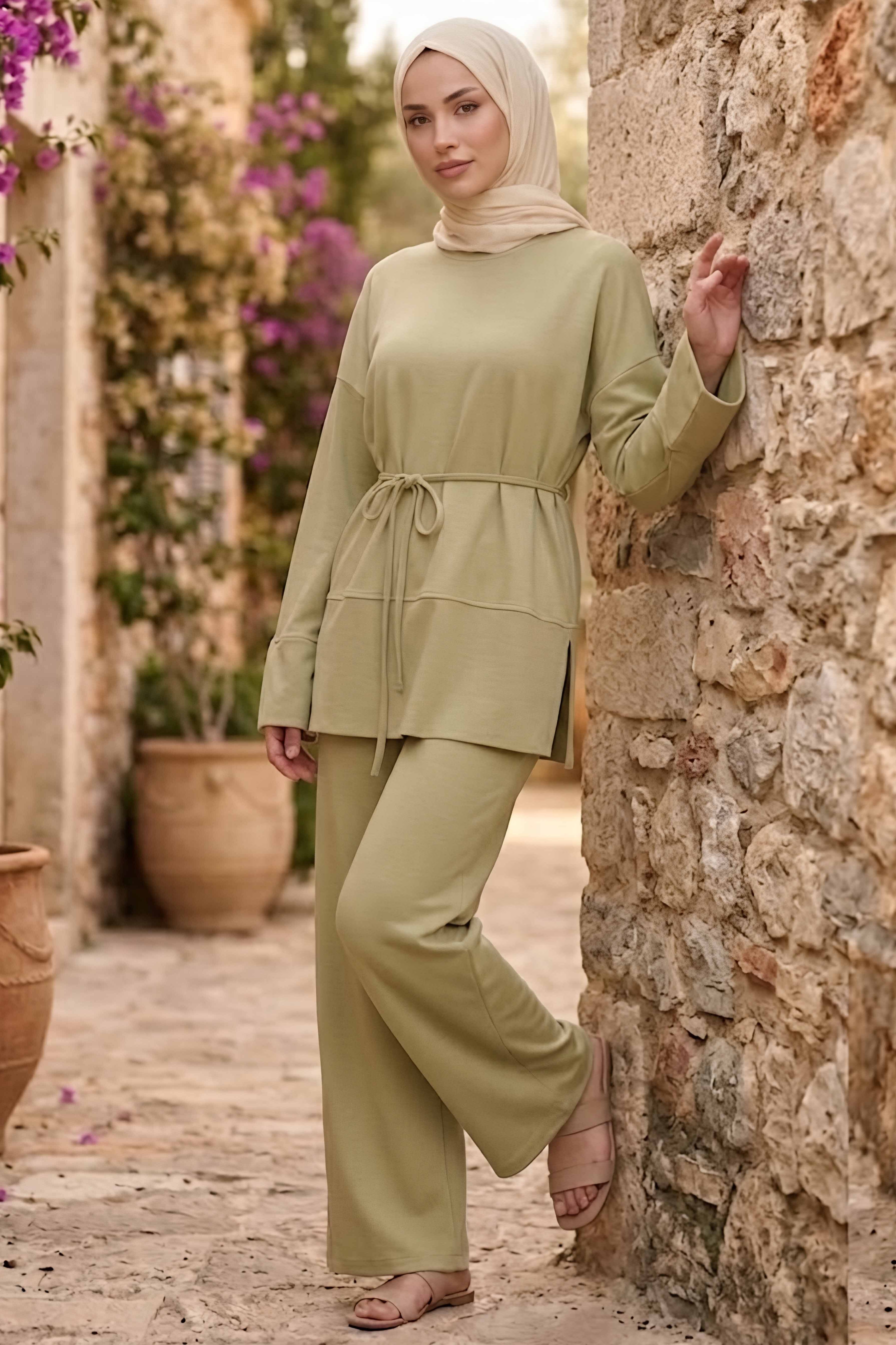 Oysh Modal İkili Takım Haki - 28897-HAKI - 1