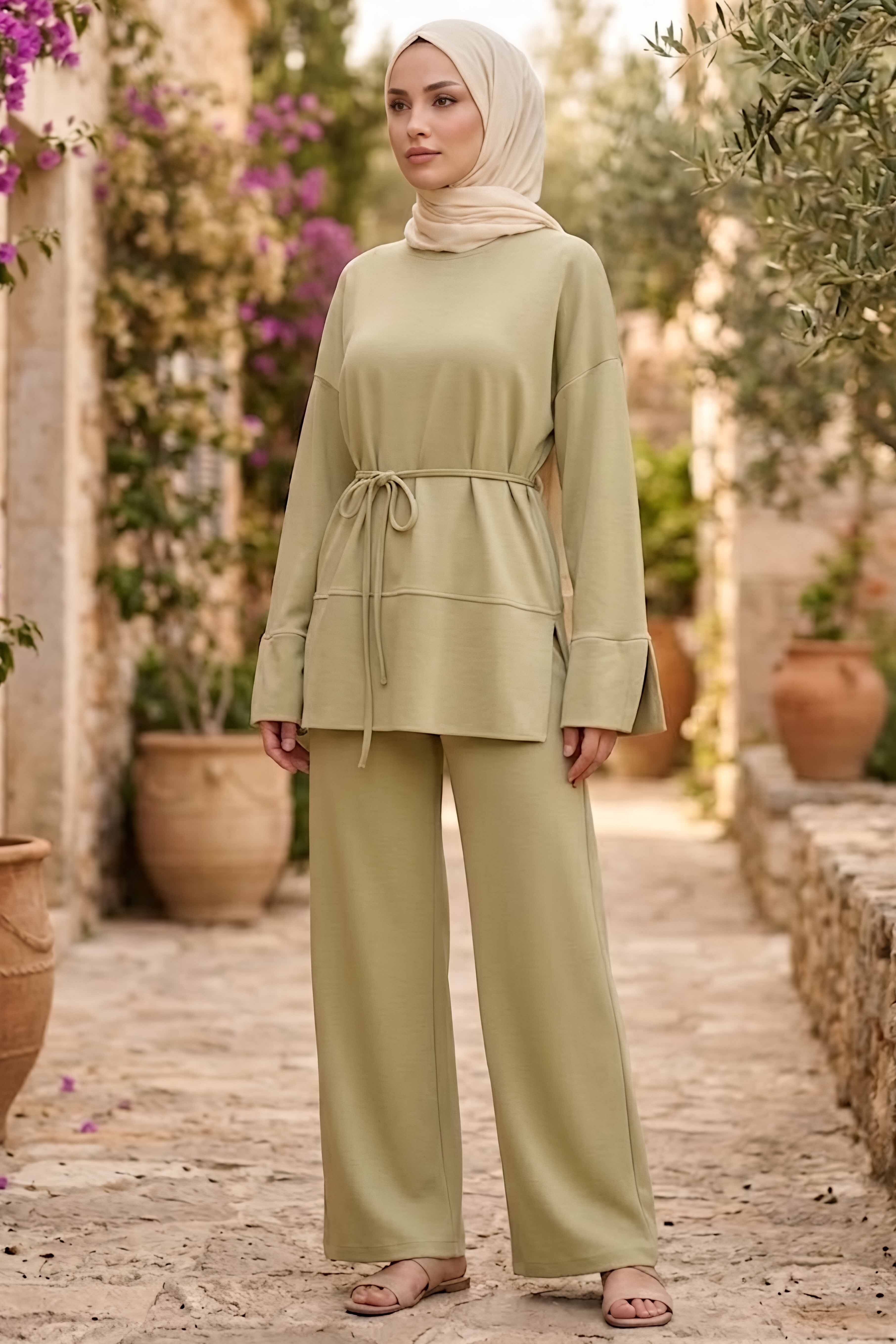 Oysh Modal İkili Takım Haki - 28897-HAKI - 2
