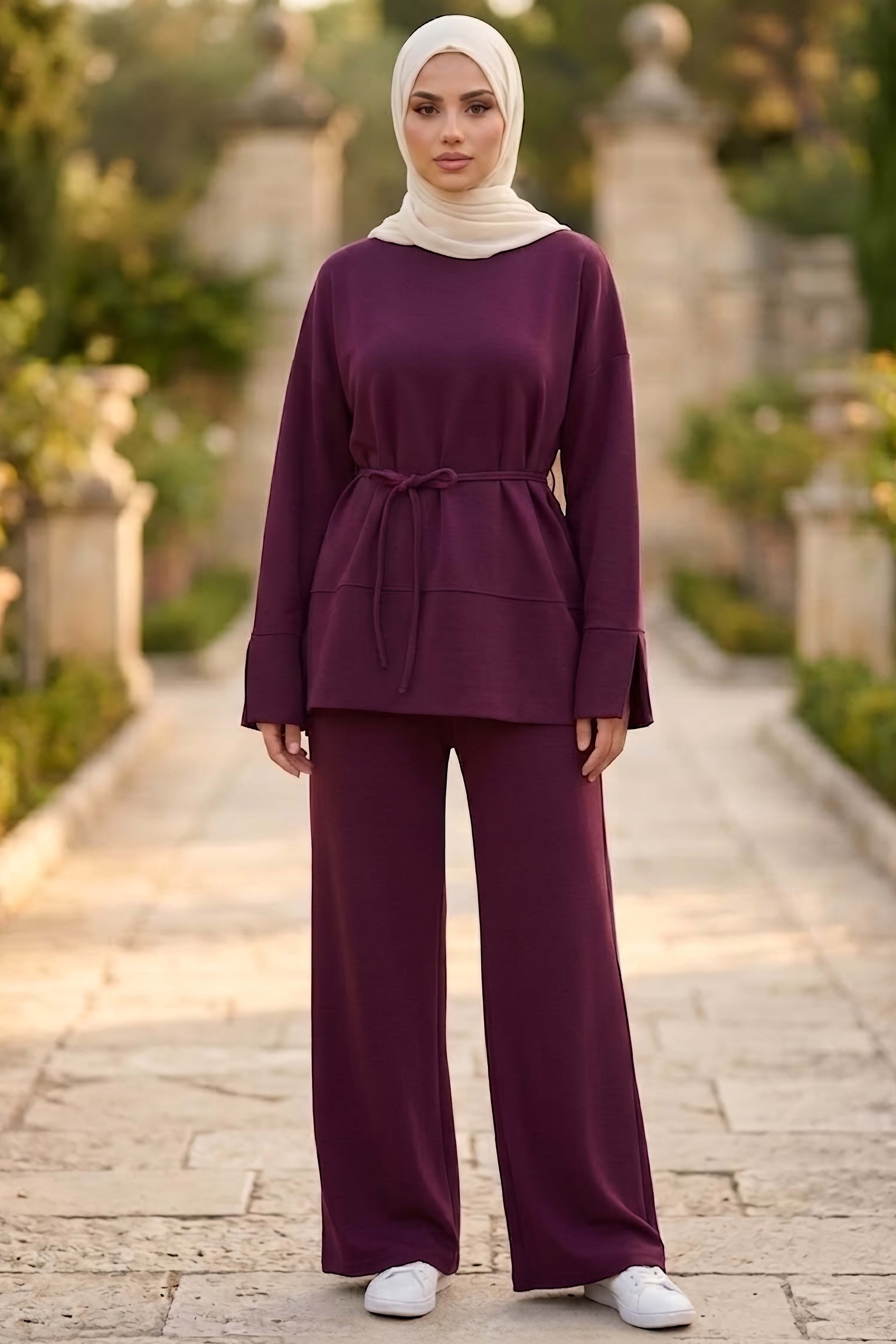 Oysh Modal İkili Takım Mürdüm - 28897-MURDUM - 1