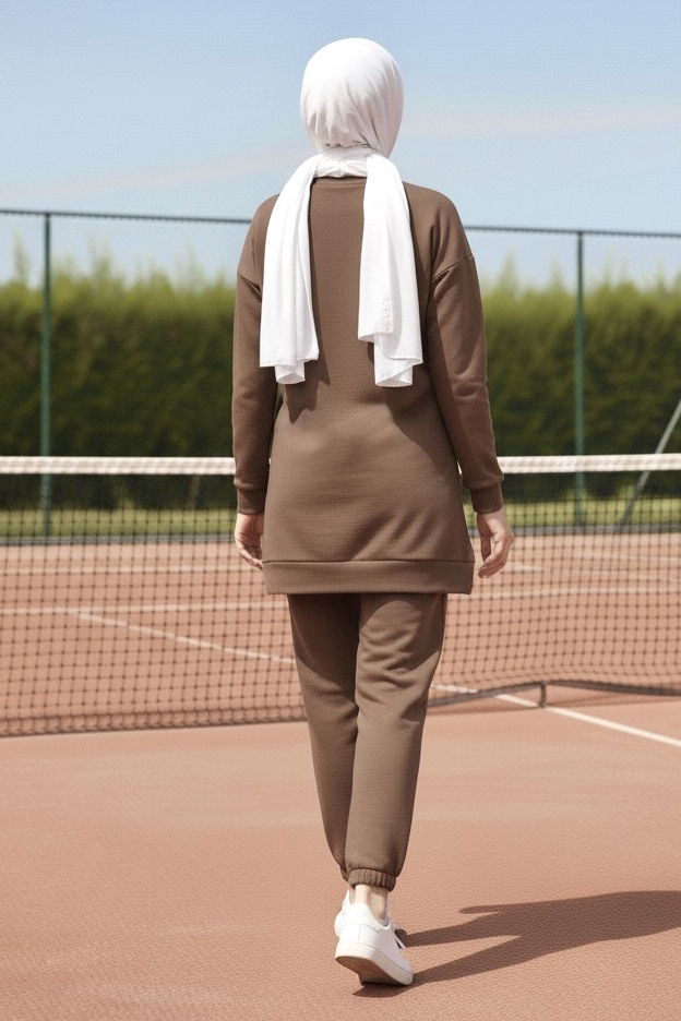 Paça Lastikli İki İplik İkili Takım - 28029-VIZON - 3