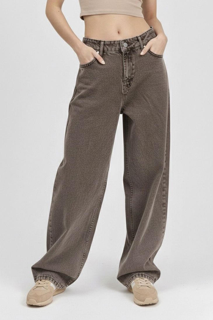 Palazzo Kot Pantolon - 28060-TINT-KAHVE - 1