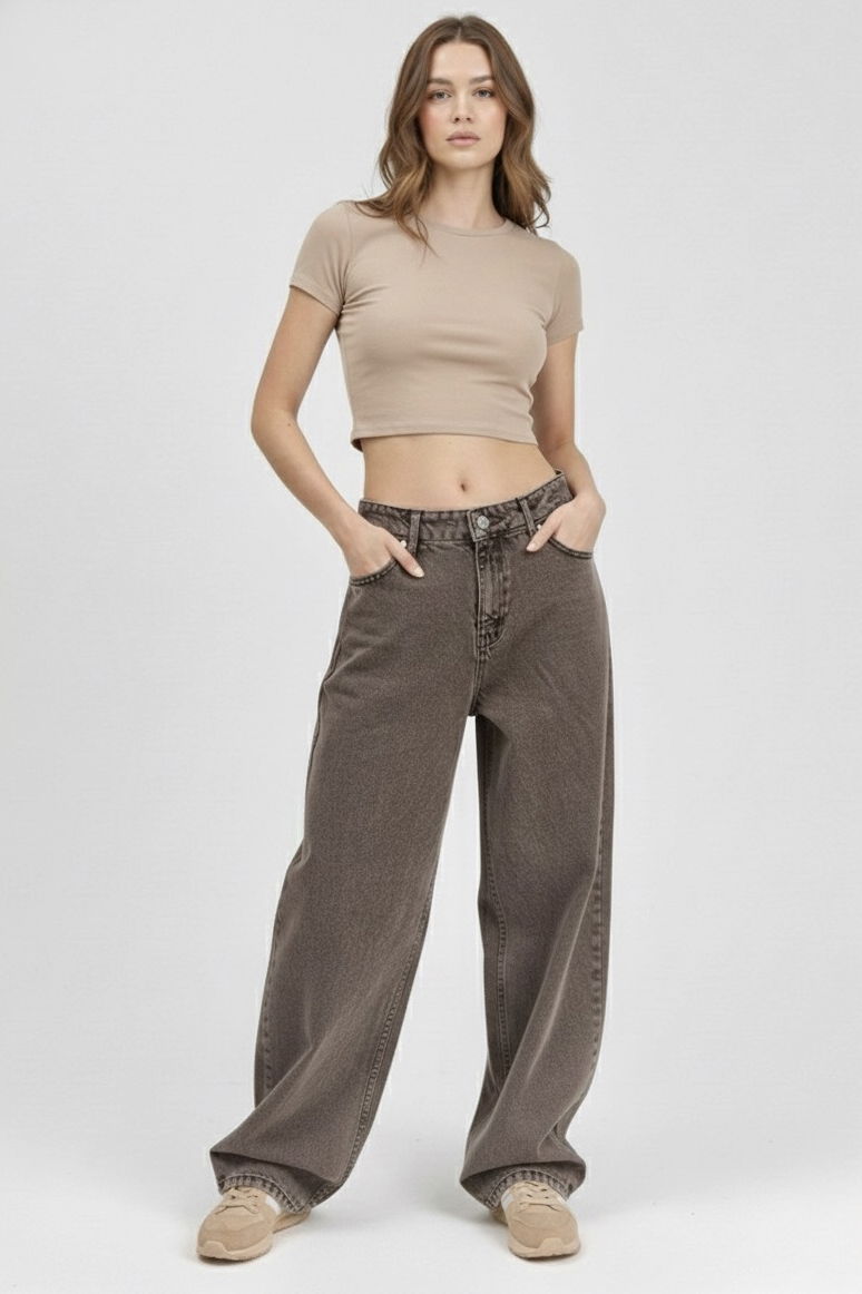 Palazzo Kot Pantolon - 28060-TINT-KAHVE - 2