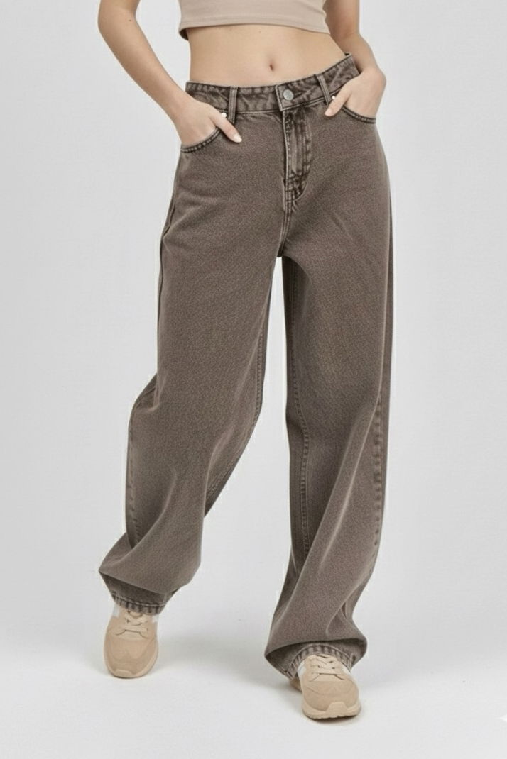 Palazzo Kot Pantolon - 28060-TINT-KAHVE - 3