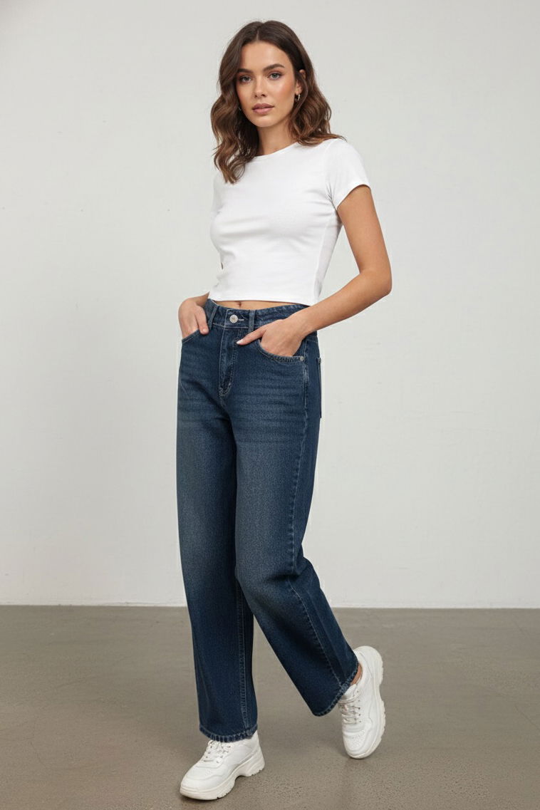 Palazzo Pantolon - 27358-YESIL-TINT-YIKAMA - 2