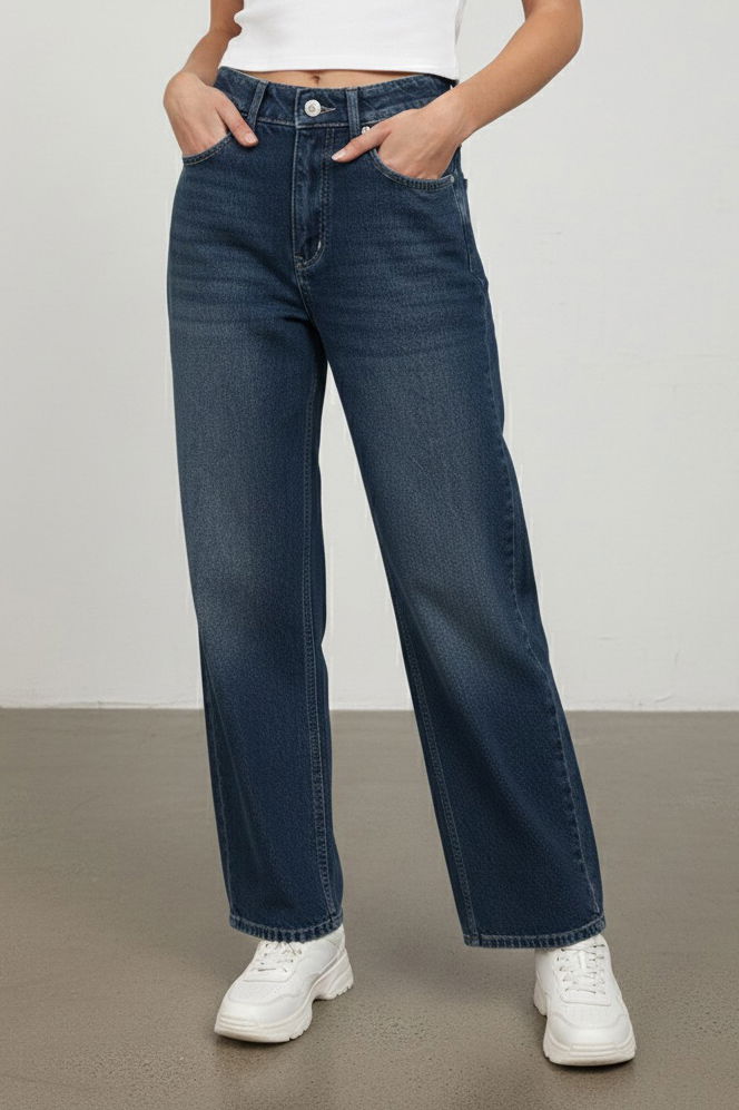 Palazzo Pantolon - 27358-YESIL-TINT-YIKAMA - TOFİSA