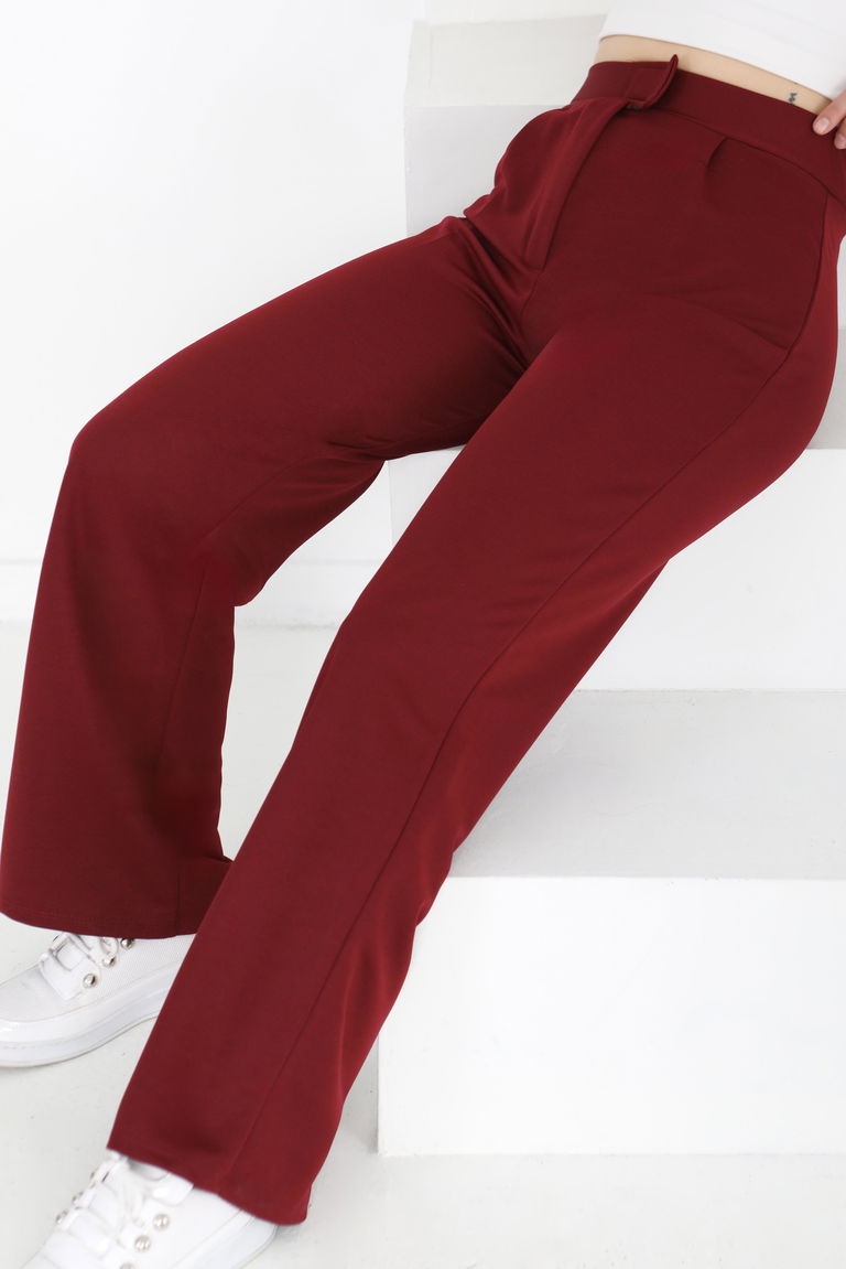 Palazzo Pantolon Bordo - 27077 - TOFİSA