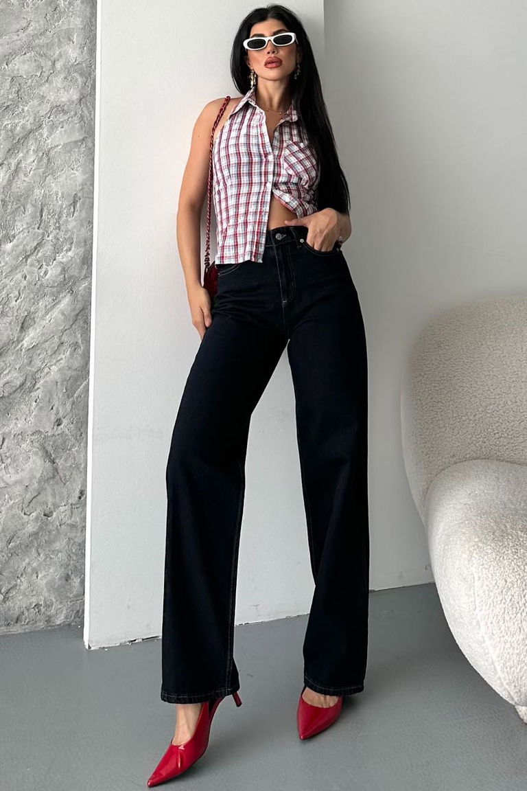 Palazzo Pantolon Koyu Lacivert - 27387 - TOFİSA