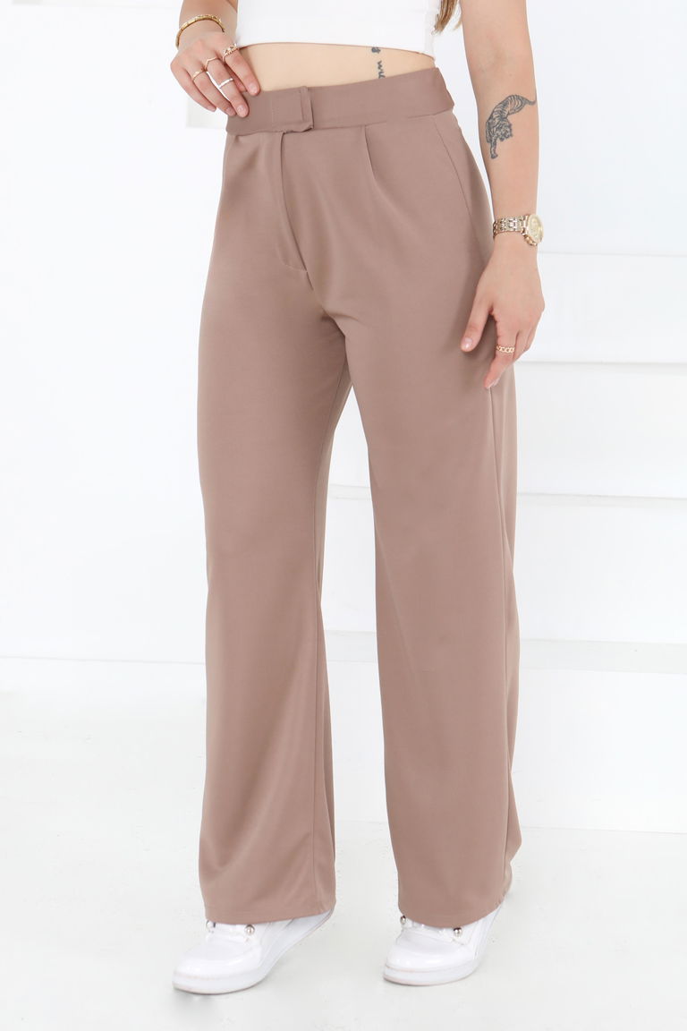 Palazzo Pantolon Vizon - 27077 - TOFİSA