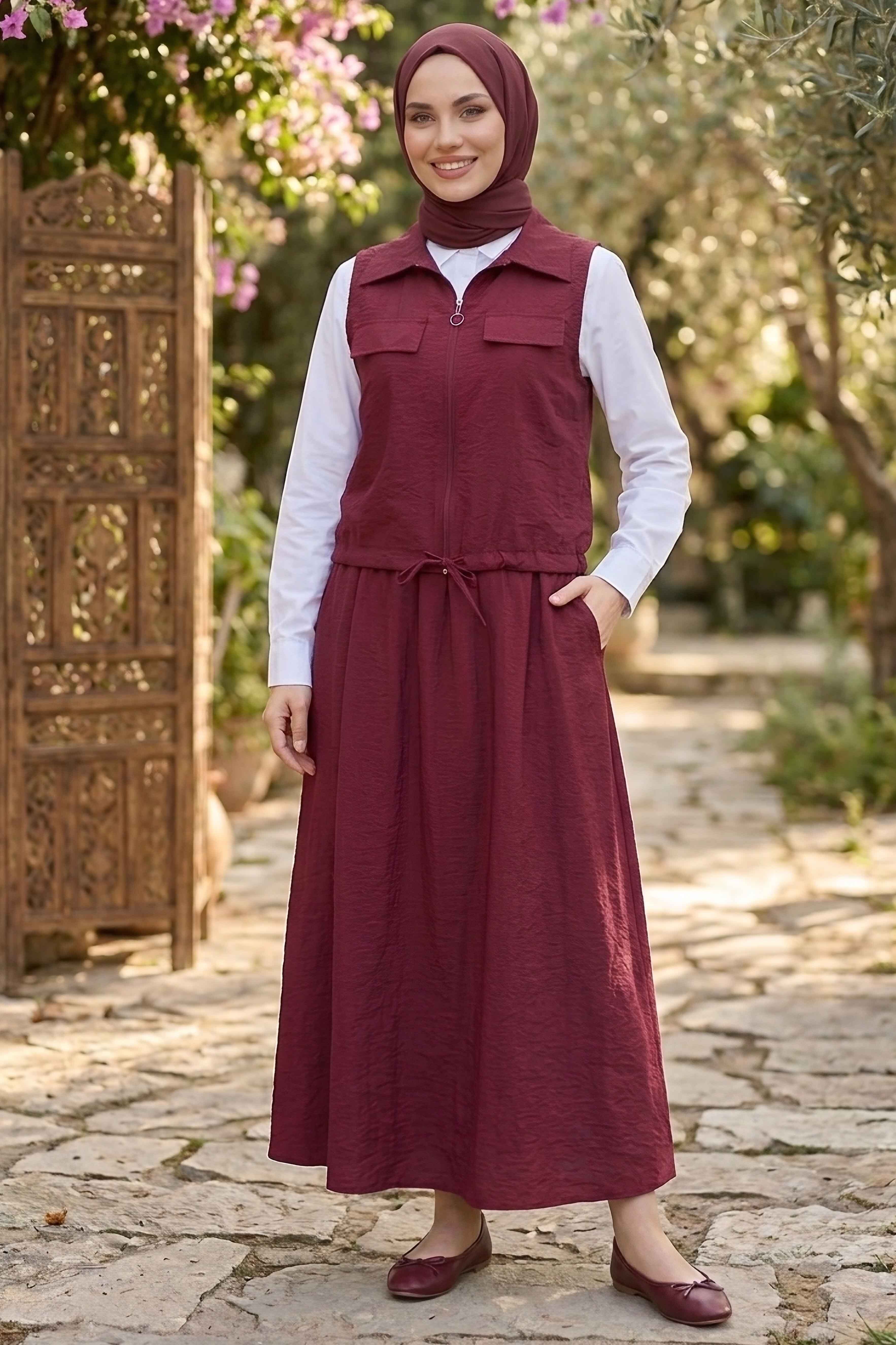 Paraşüt Üçlü Takım - 28390-BORDO - 1