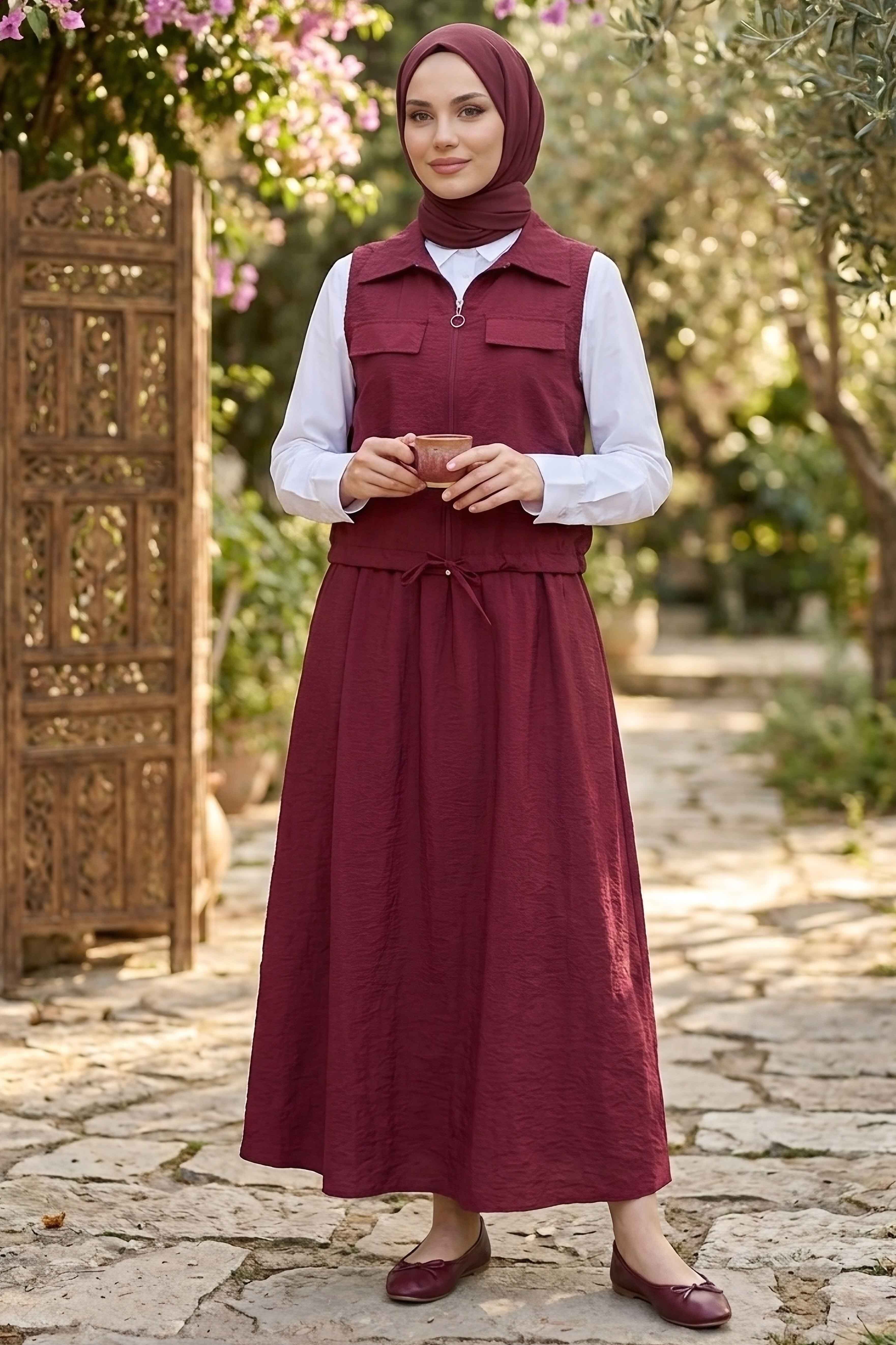 Paraşüt Üçlü Takım - 28390-BORDO - 2