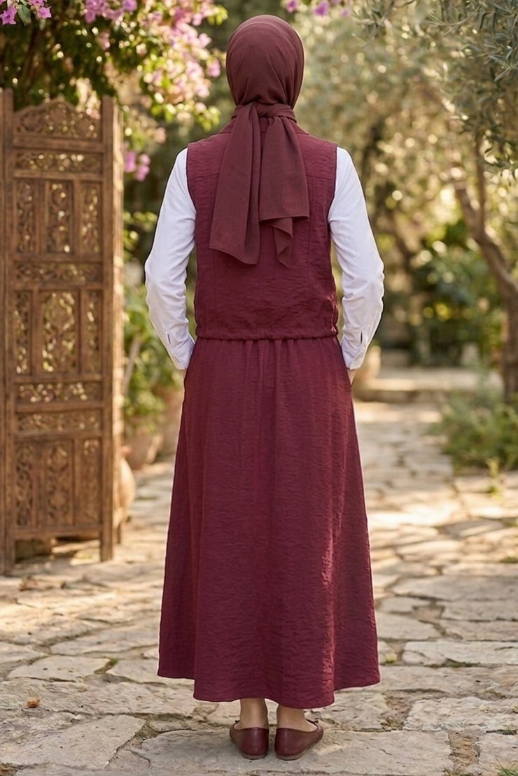 Paraşüt Üçlü Takım - 28390-BORDO - 3