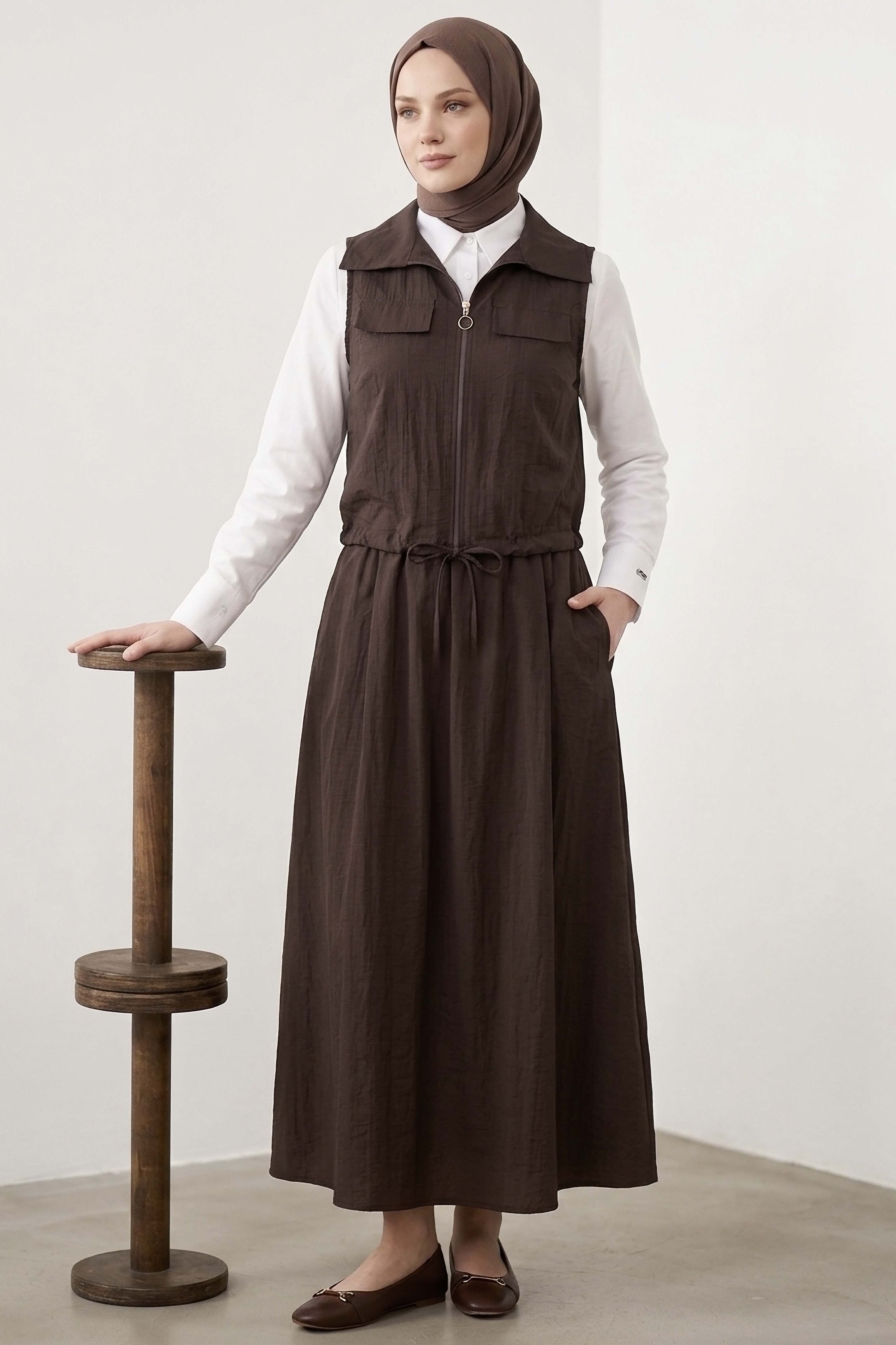 Paraşüt Üçlü Takım - 28390-KAHVE - 1