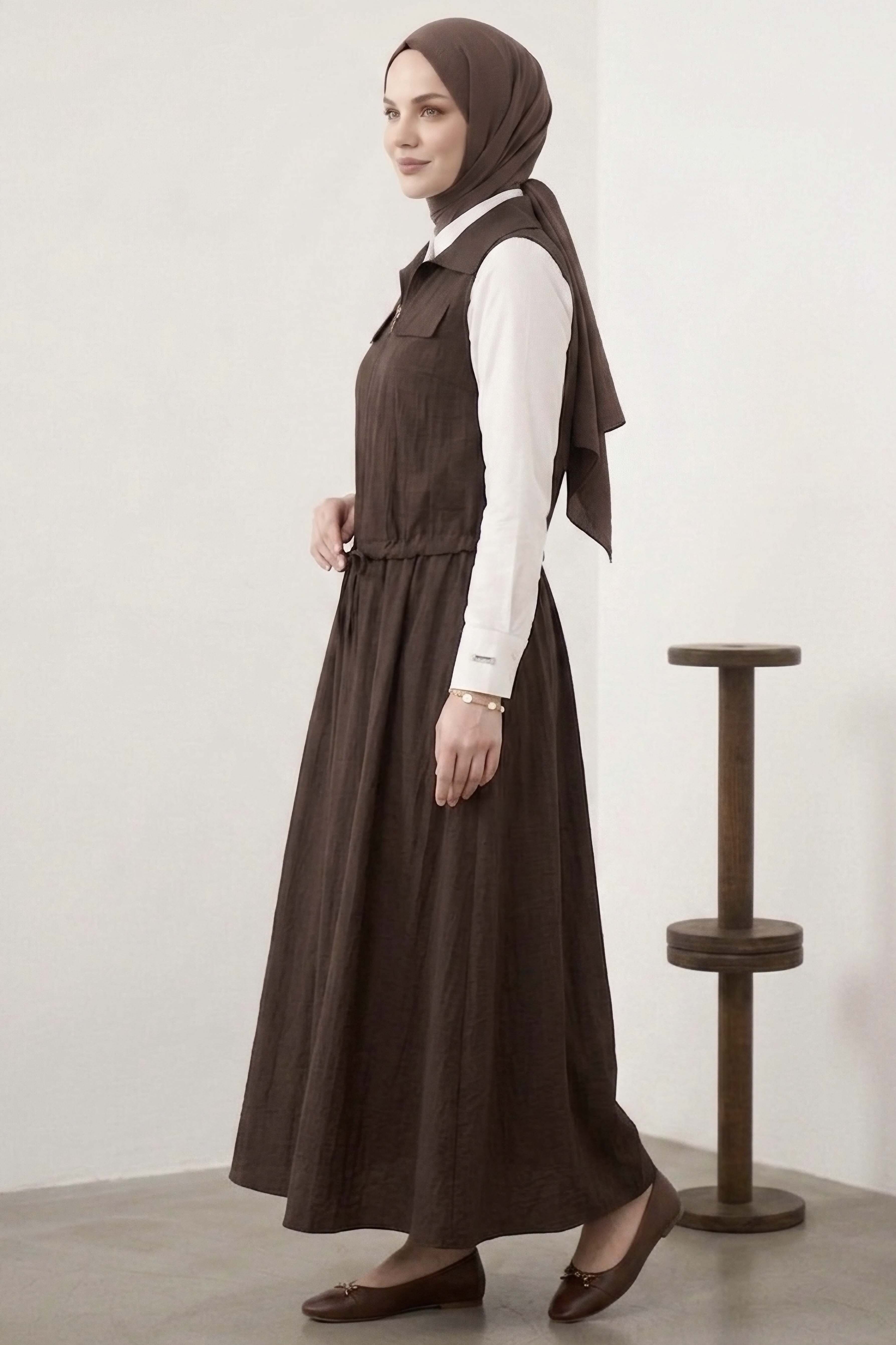 Paraşüt Üçlü Takım - 28390-KAHVE - 3