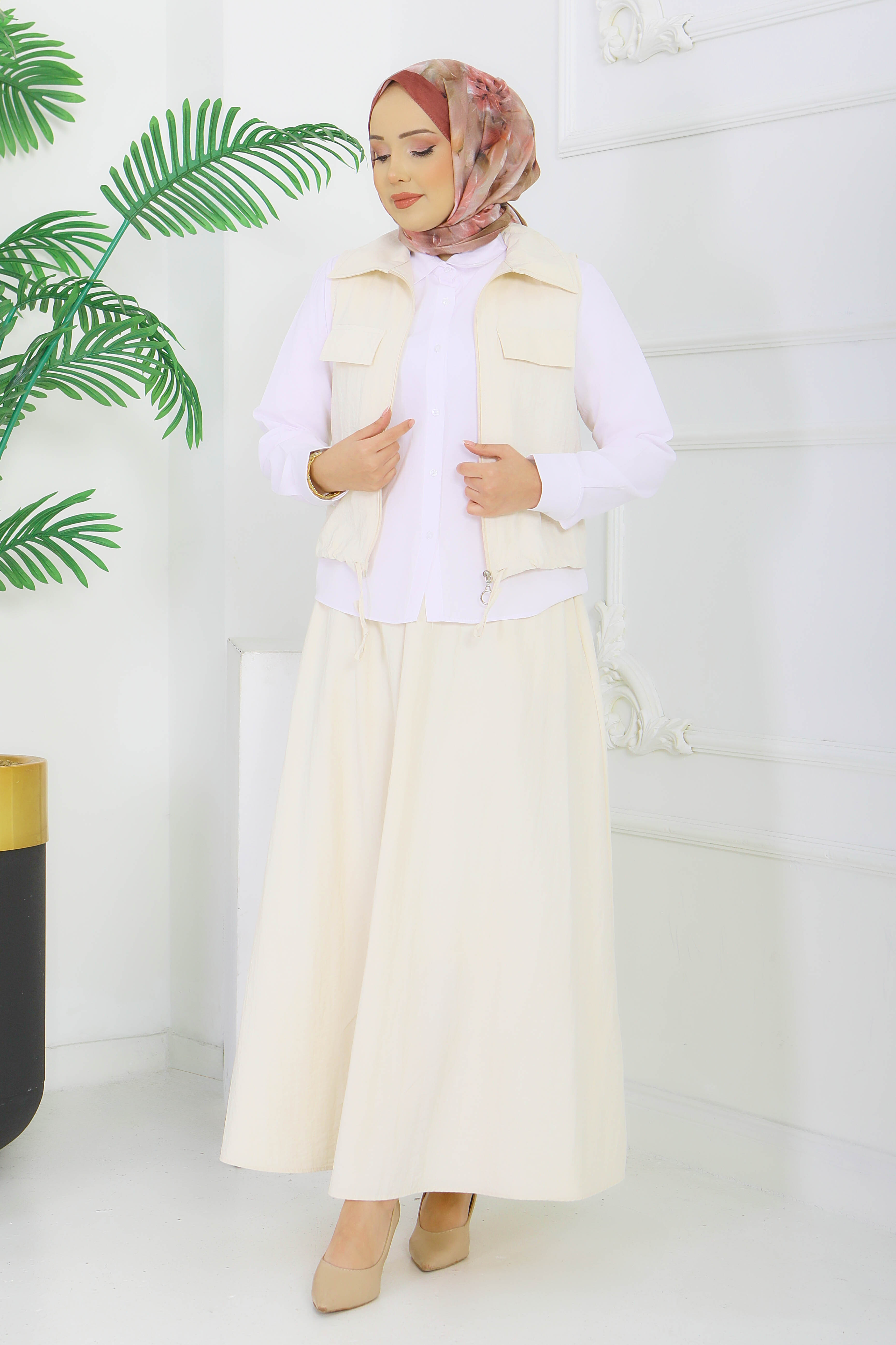 Paraşüt Üçlü Takım - 28390-KREM - 3