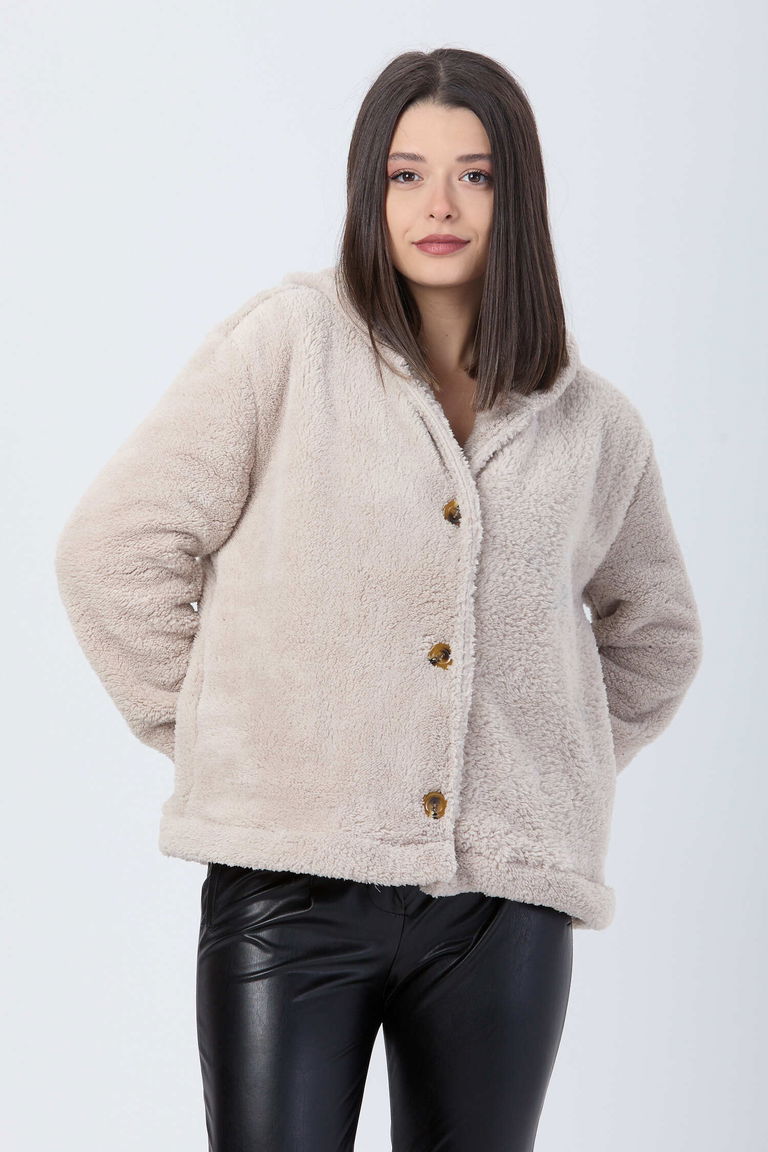 Peluş Ceket - 27822-TAS - TOFİSA