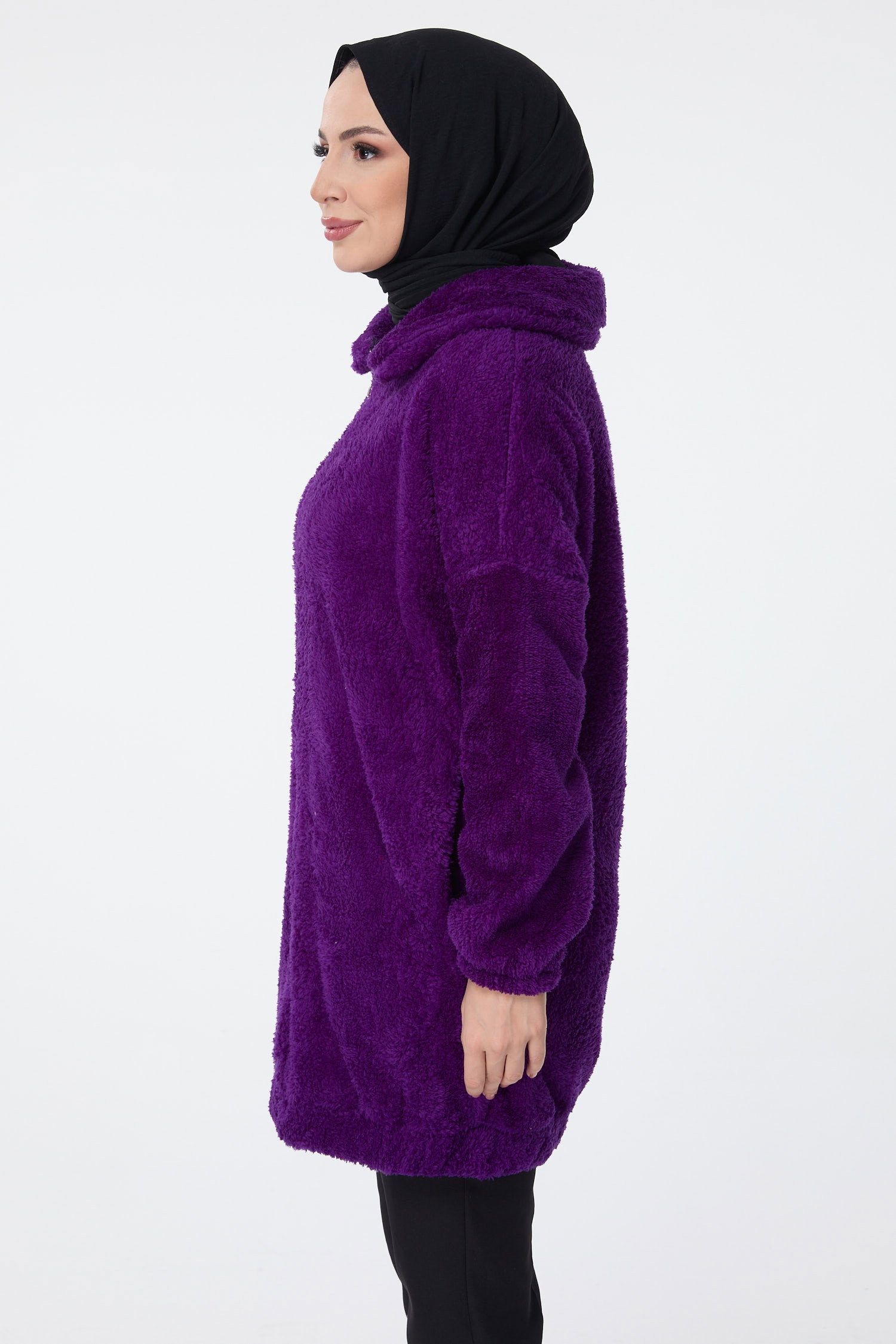 Peluş Mont - 13009-MOR - 3