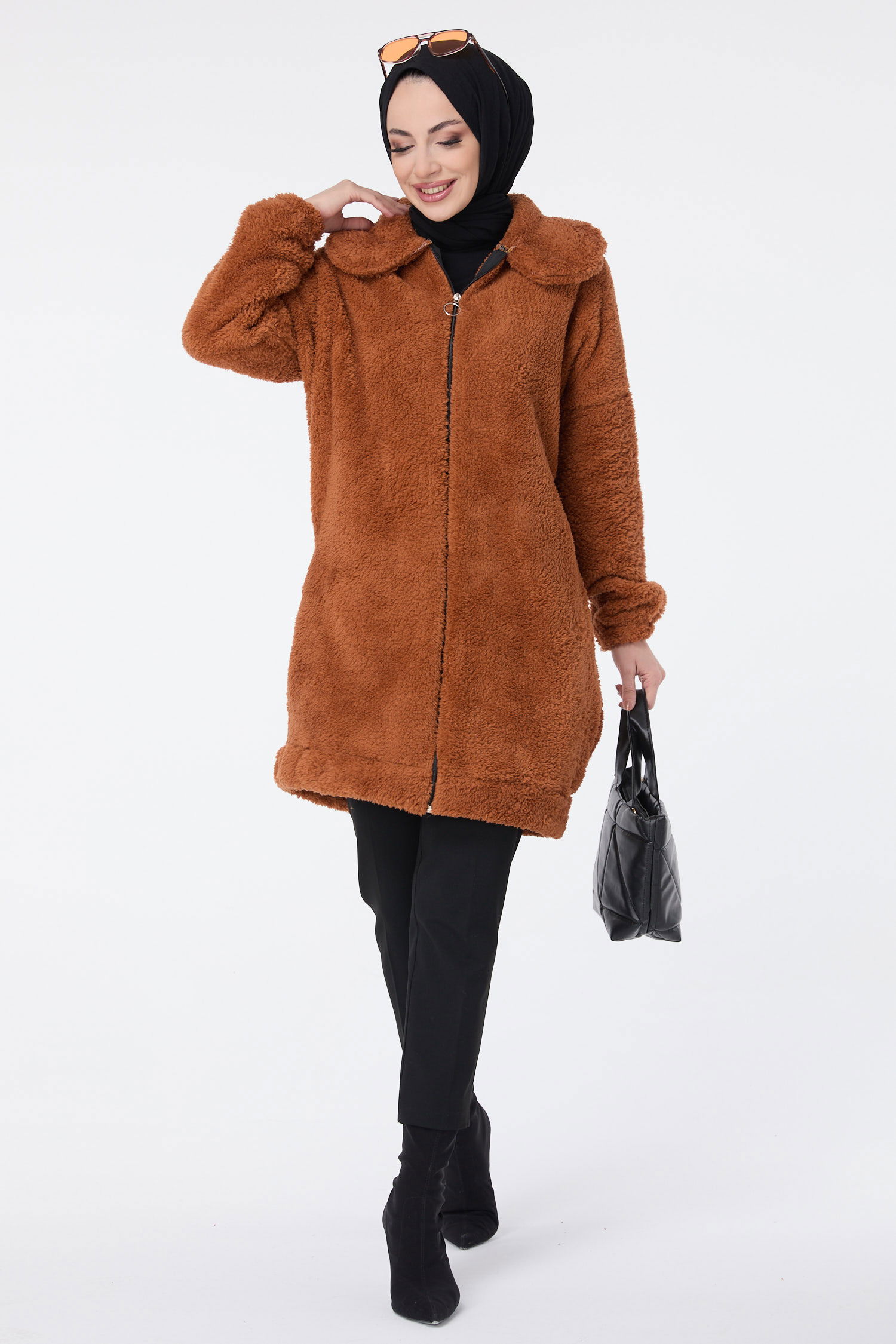 Peluş Mont - 13009-TABA - 2