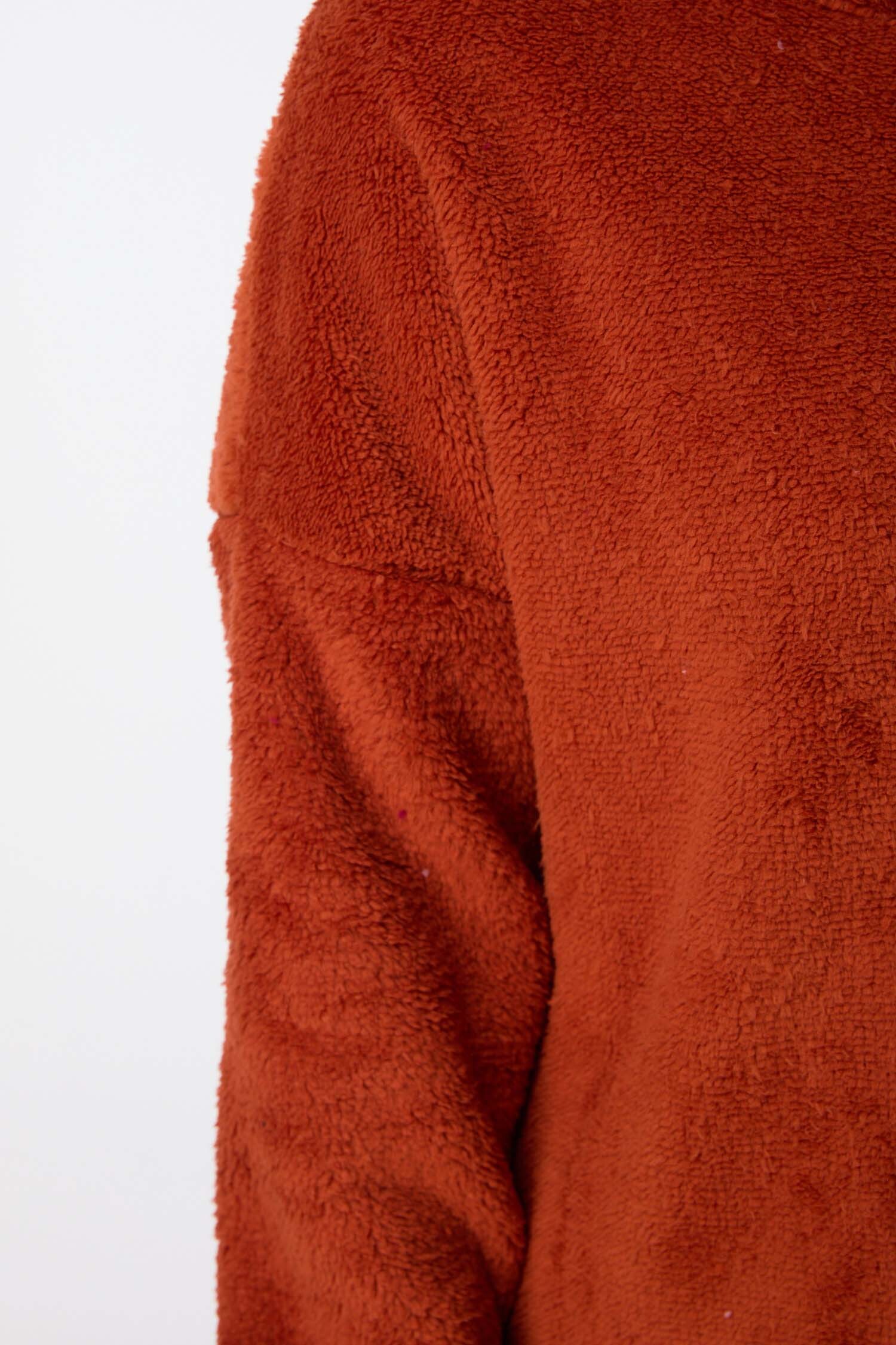 Peluş Sweat - 13049-KIREMIT - 5