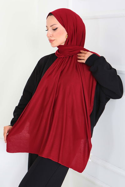 Penye Şal - 27854-BORDO 