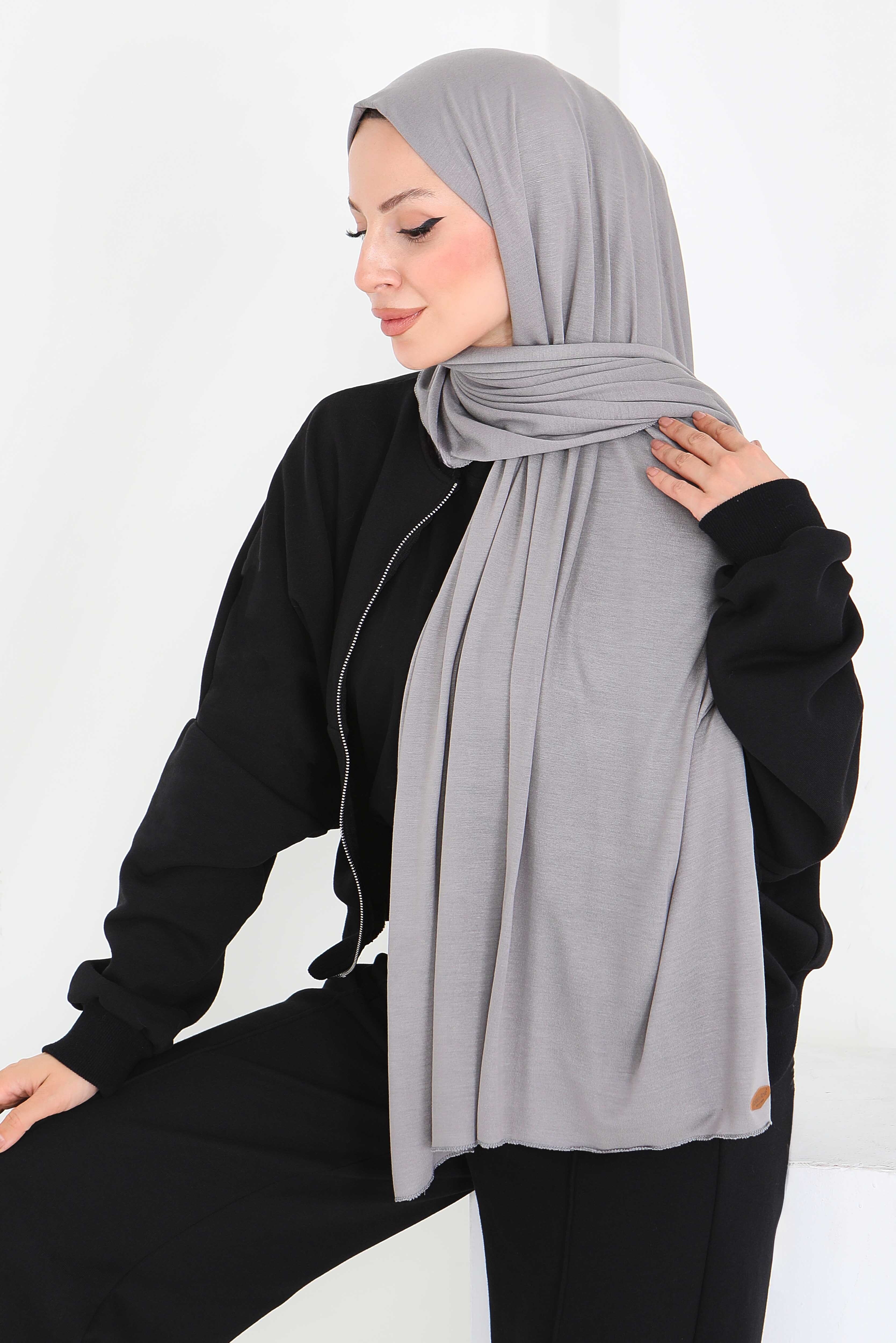 Penye Şal - 27854-GRI - 3