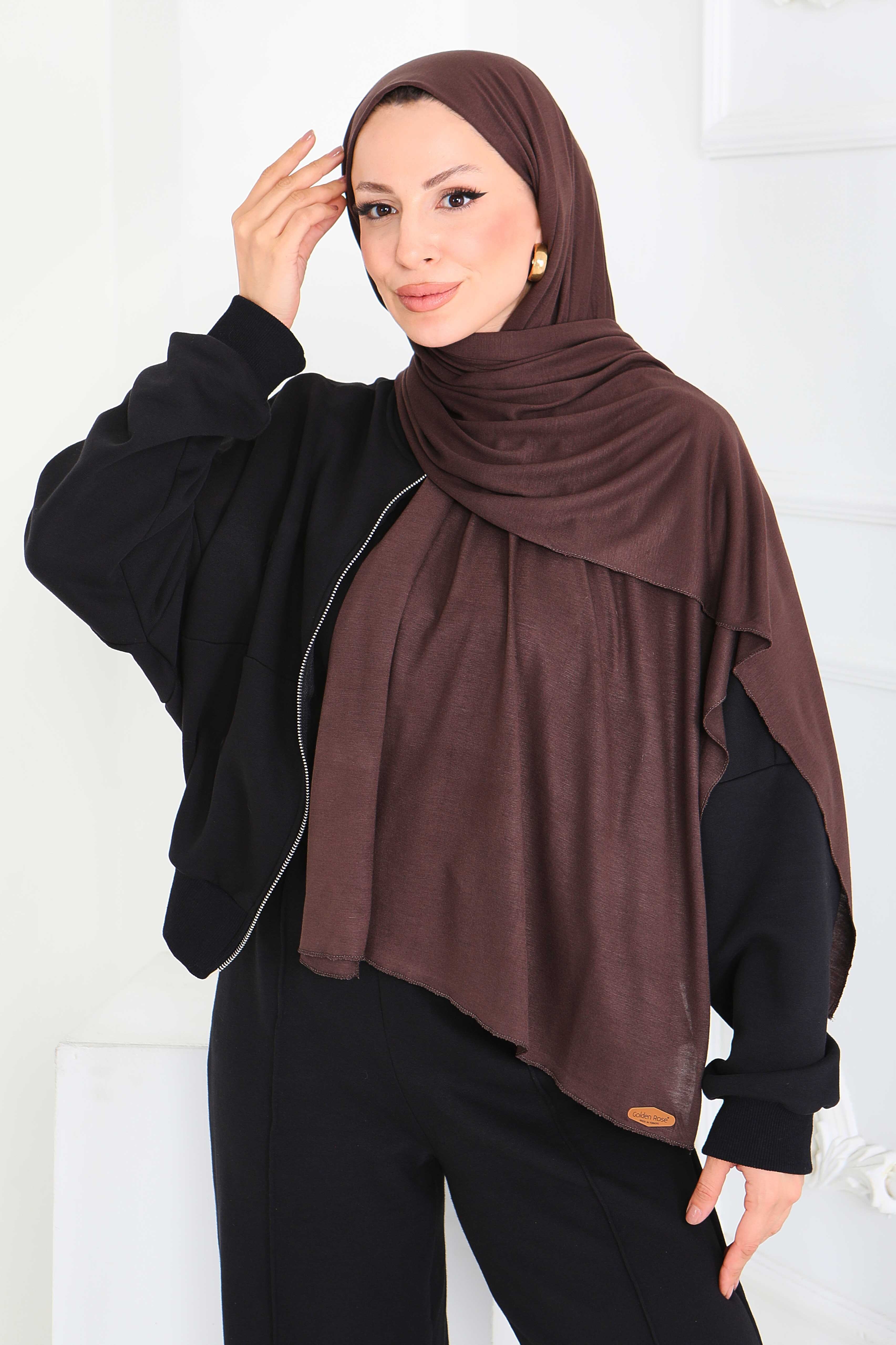 Penye Şal - 27854-KAHVE - 4