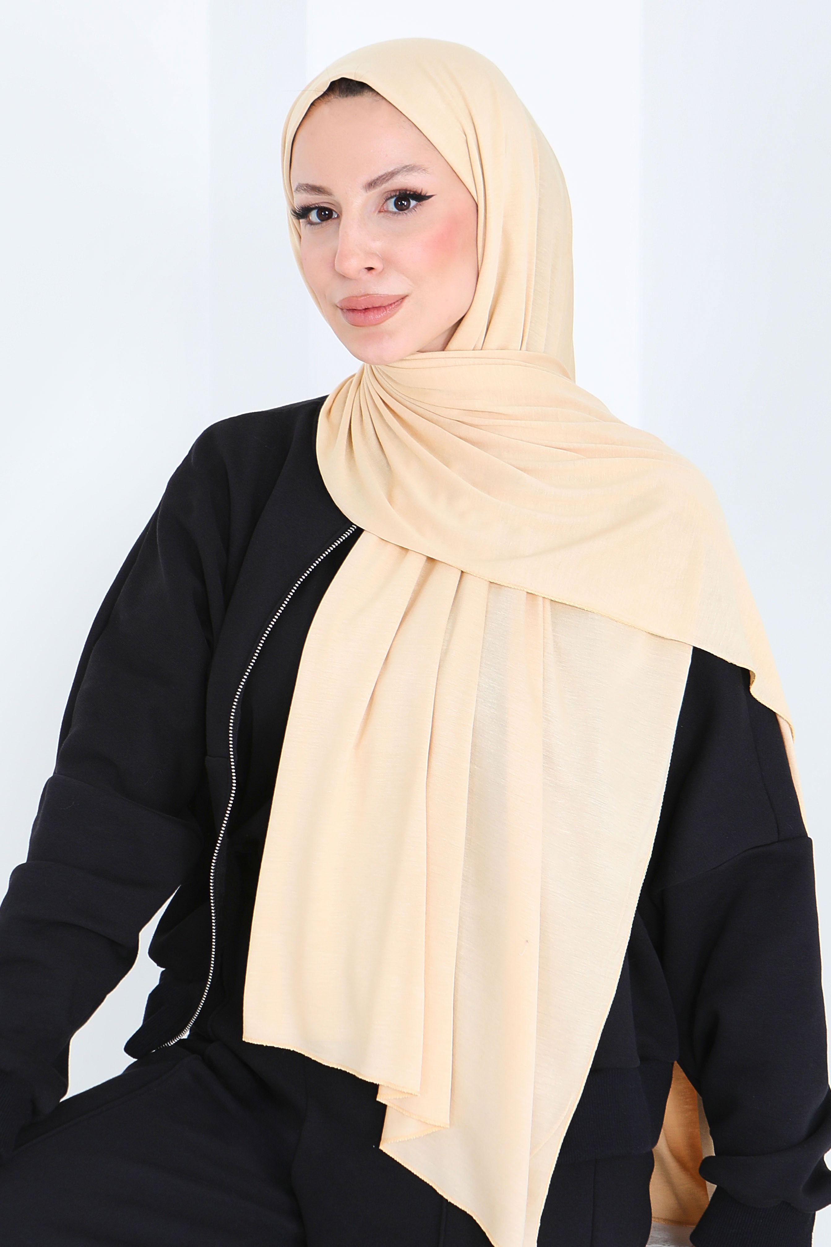 Penye Şal - 27854-KREM - 2
