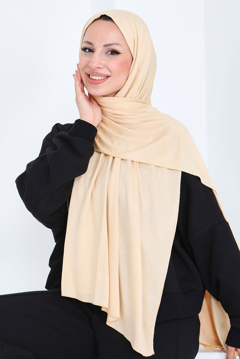 Penye Şal - 27854-KREM - TOFİSA