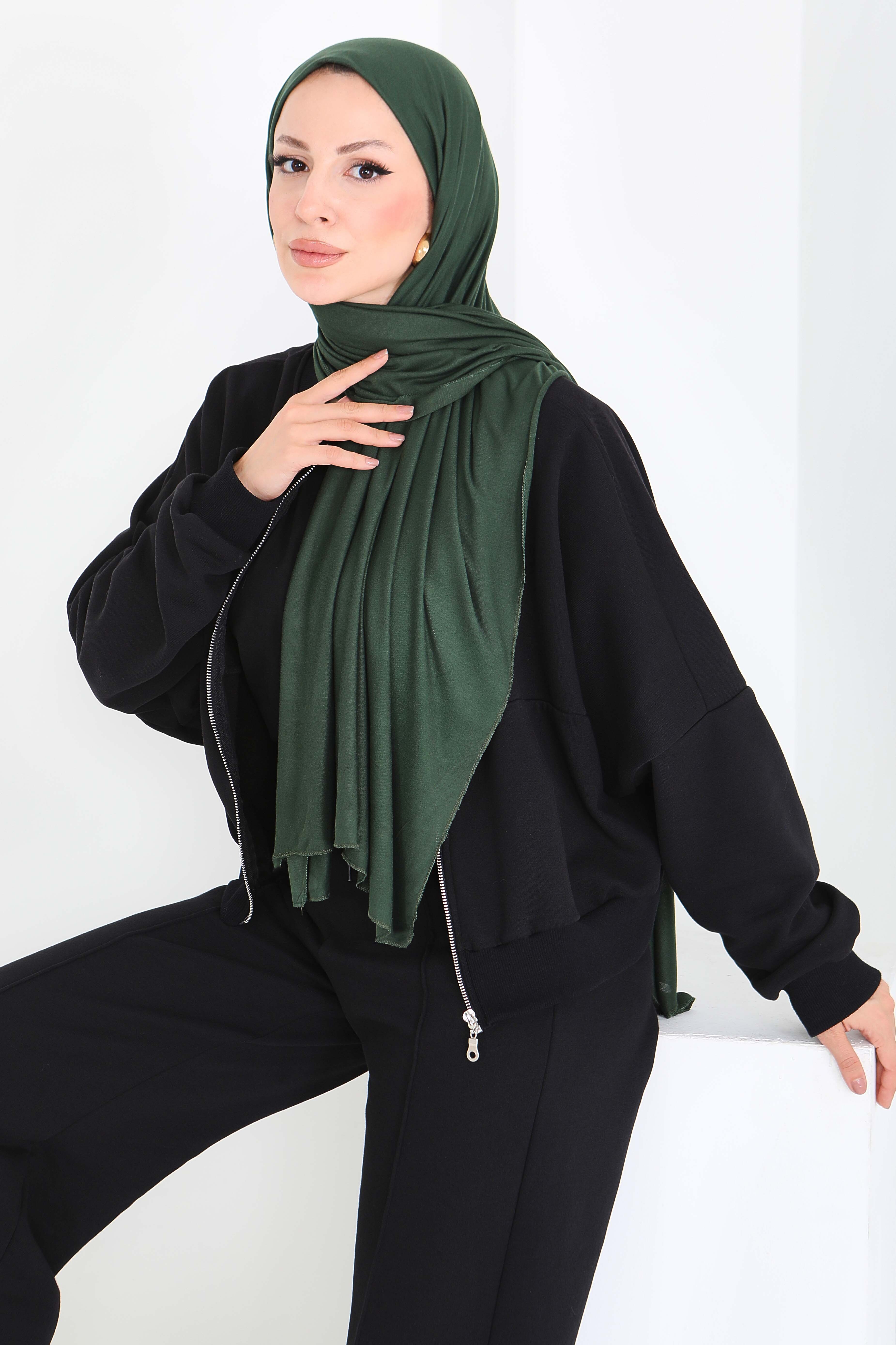 Penye Şal - 27854-ZUMRUT - 2