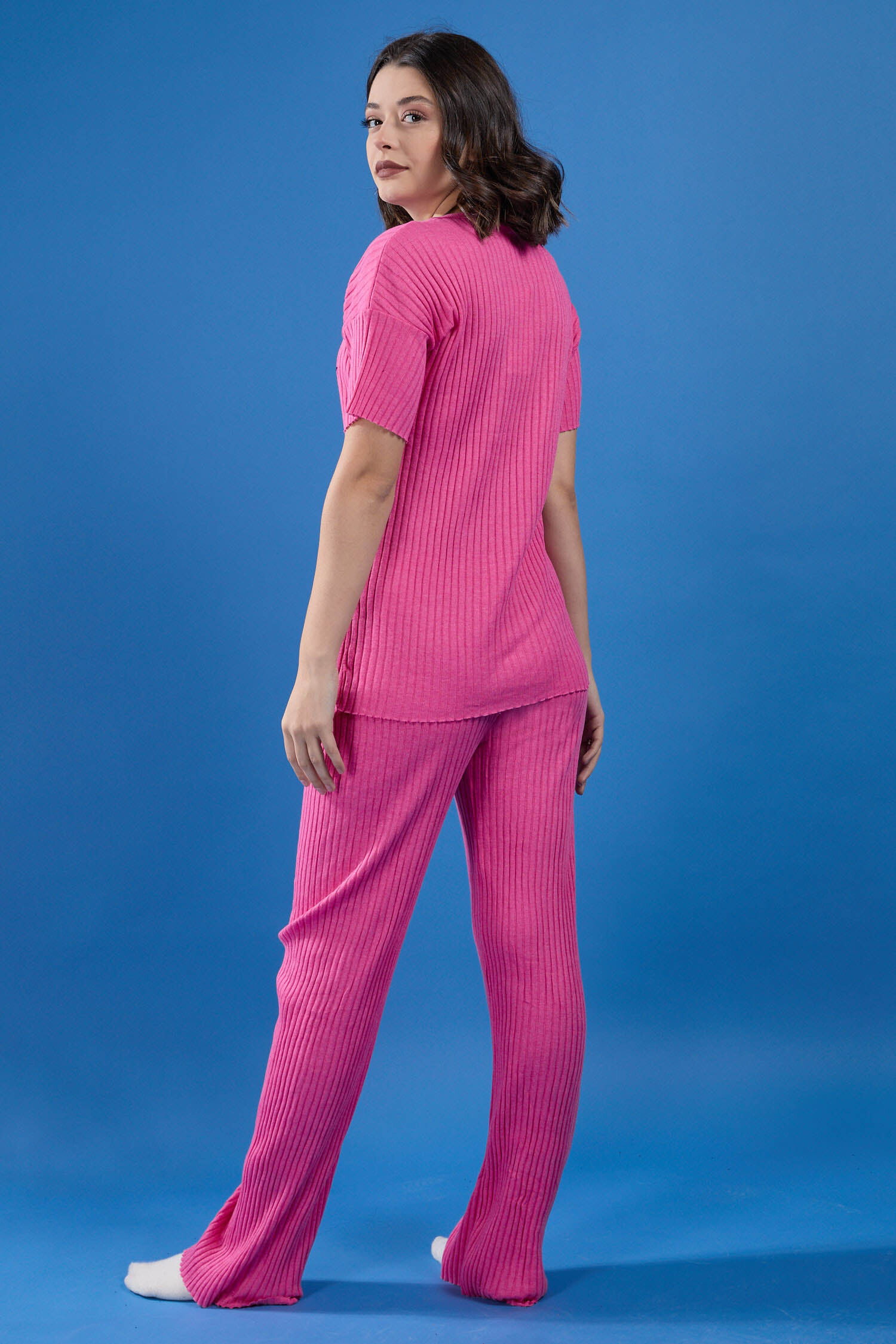 Pijama Takımı - 23751-FUSYA - 9