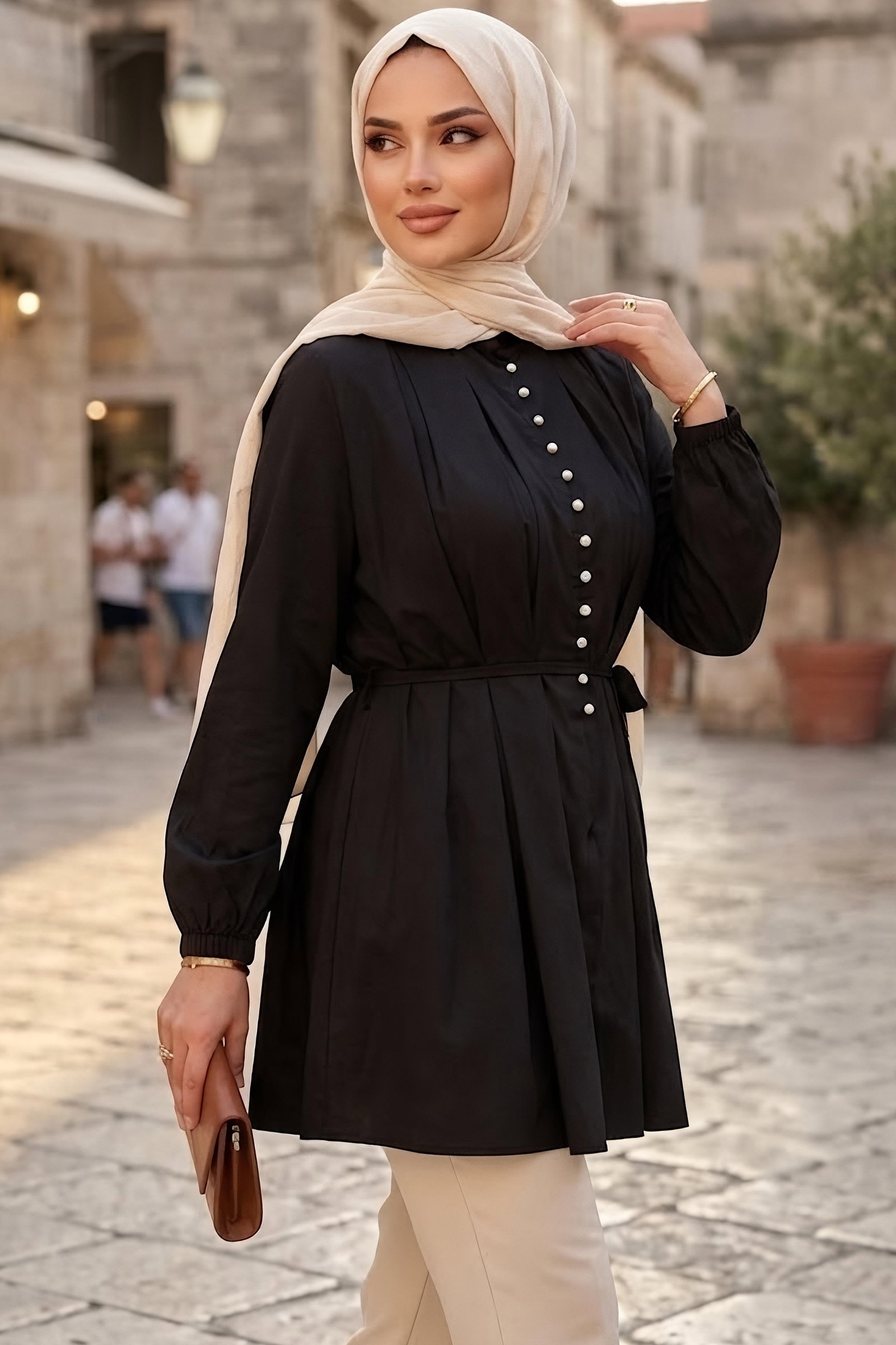 Pileli Gömlek Siyah - 28981-SIYAH - 2