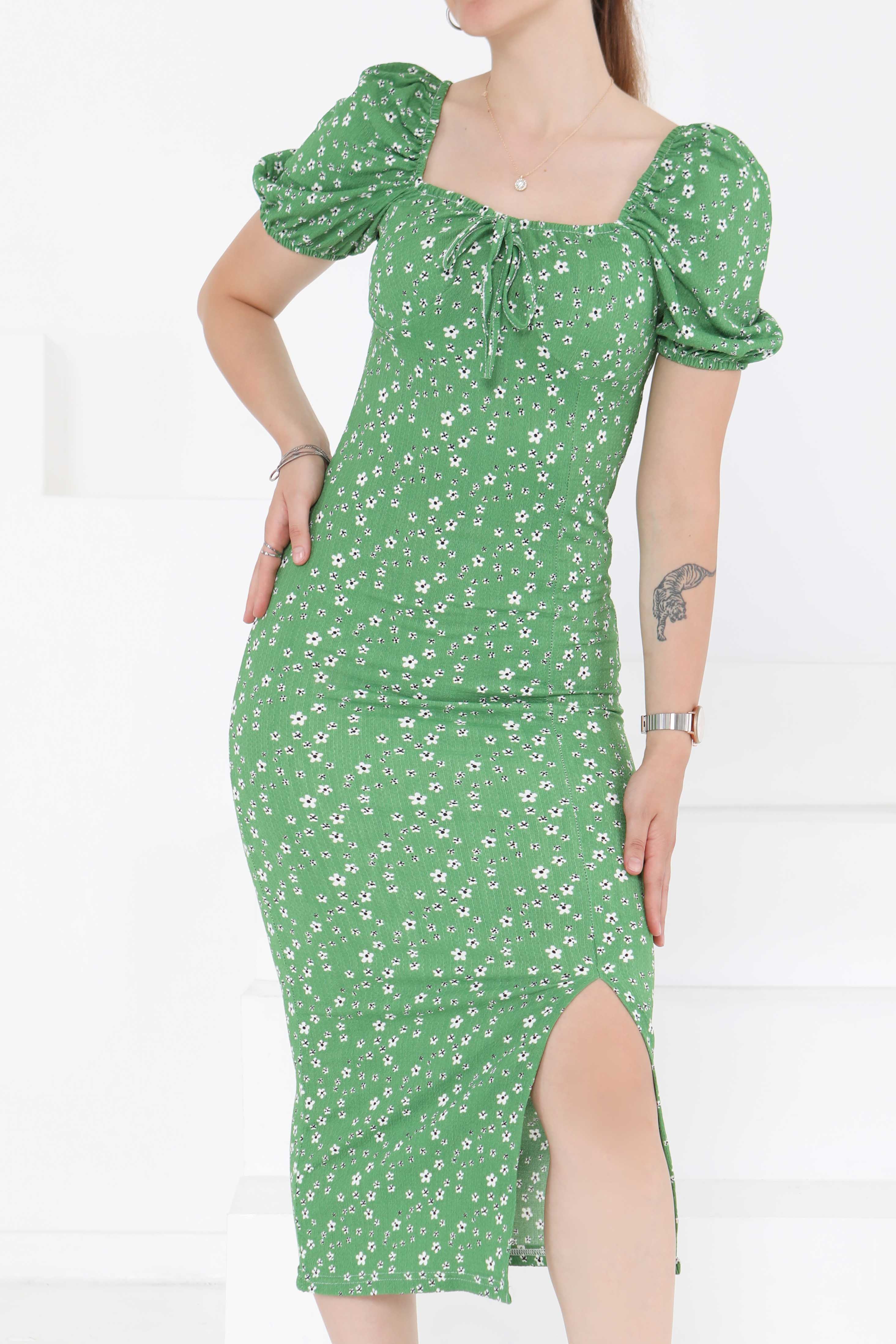 Prenses Kol Yırtmaçlı Elbise - 27291 - 3