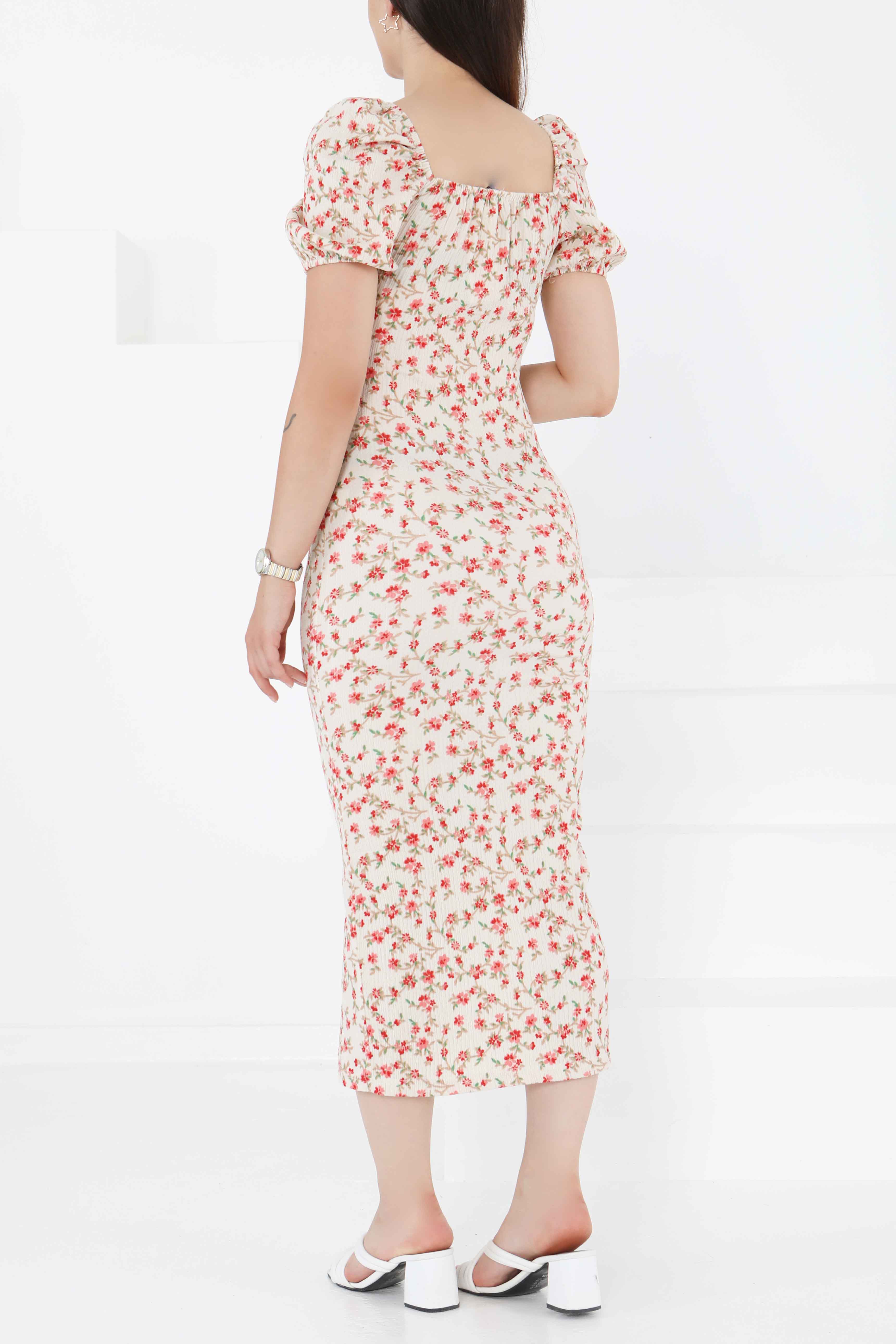 Prenses Kol Yırtmaçlı Elbise - 27393 - 6