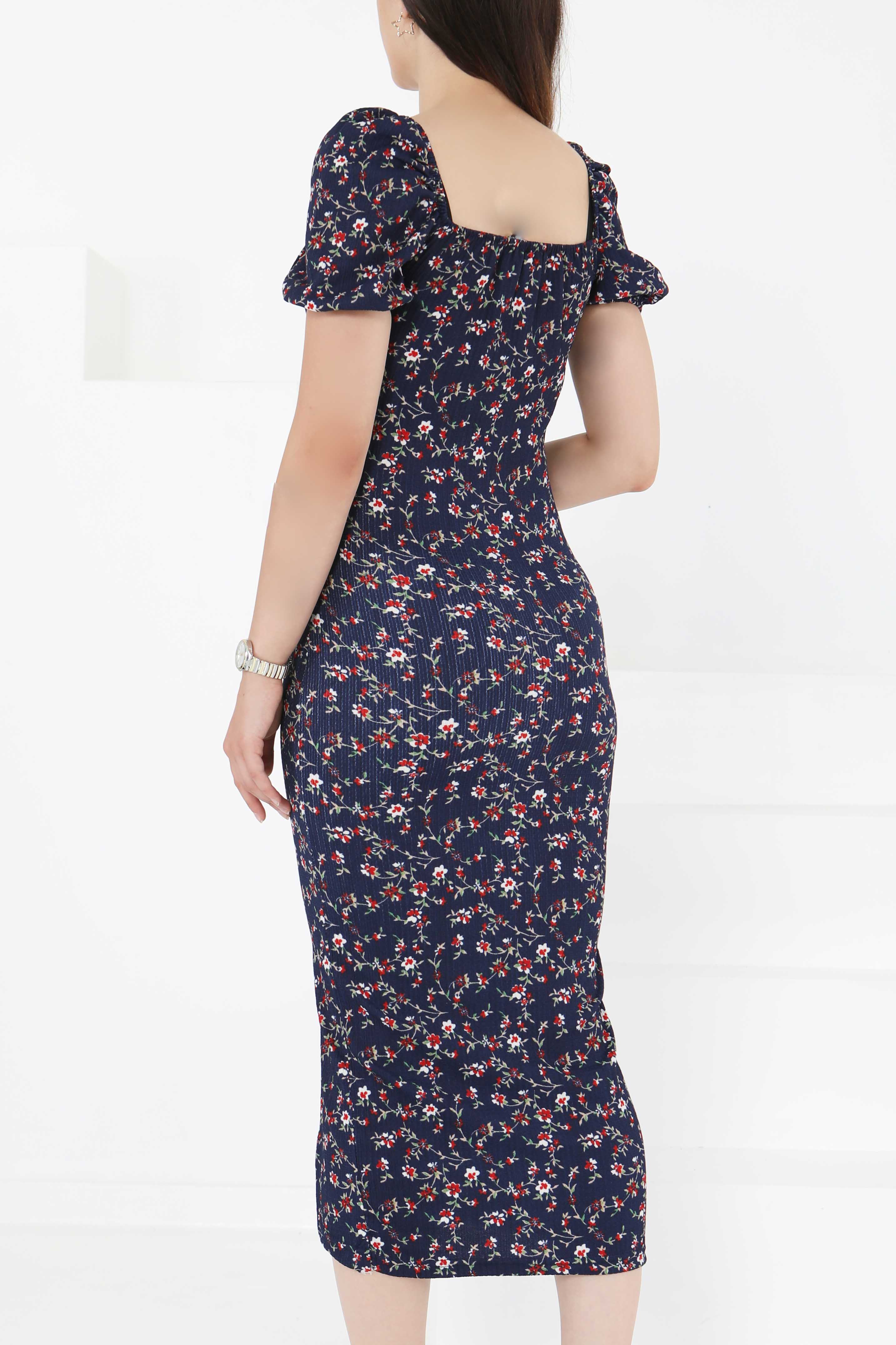 Prenses Kol Yırtmaçlı Elbise - 27393 - 6