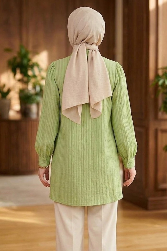 Pul Detaylı Tunik Haki - 28477-HAKI - 4