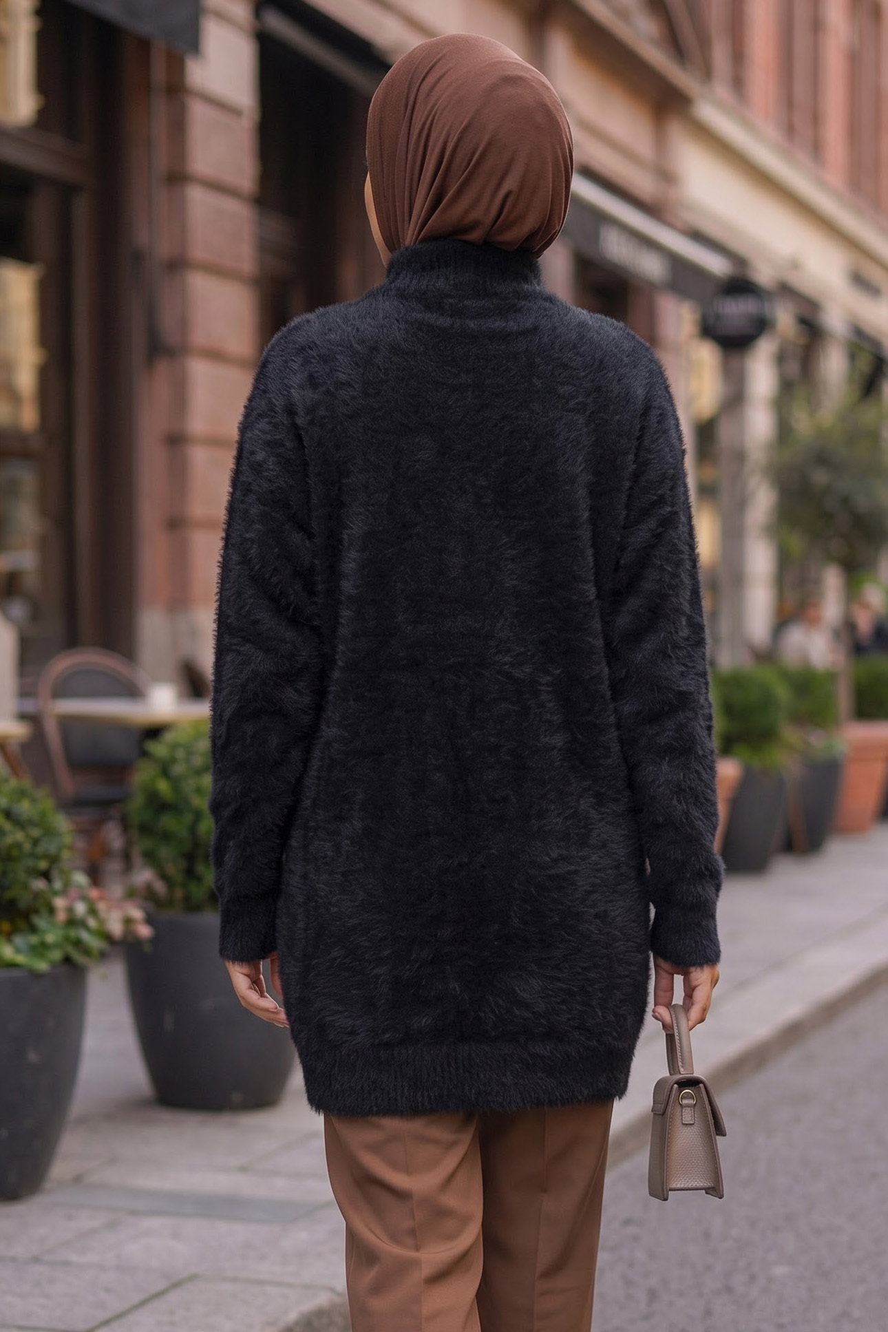 Pul Detaylı Yumoş Tunik Siyah - 29243-SIYAH - 3