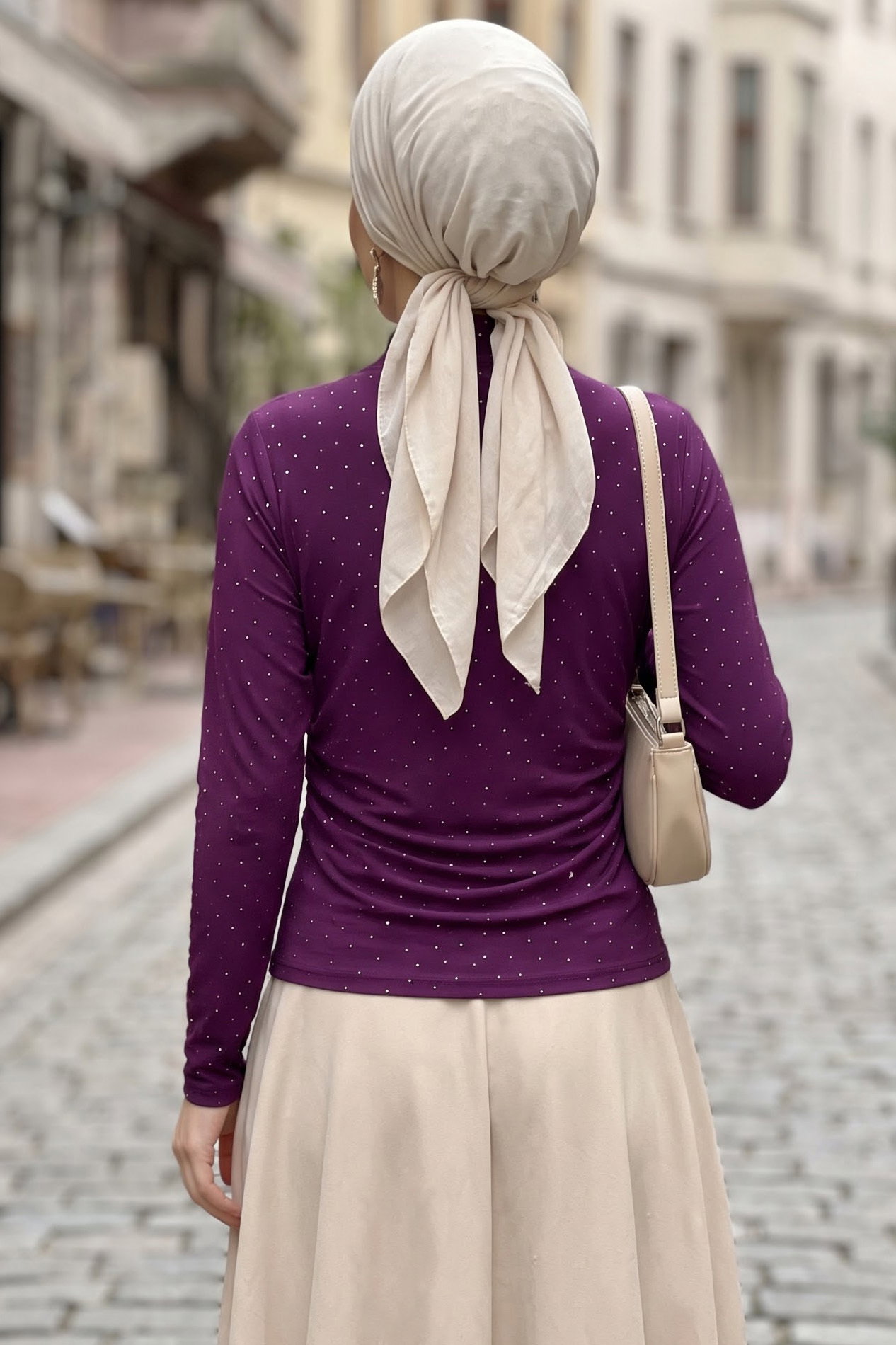 Pullu Sendy Bluz Mor - 29011-MOR - 3