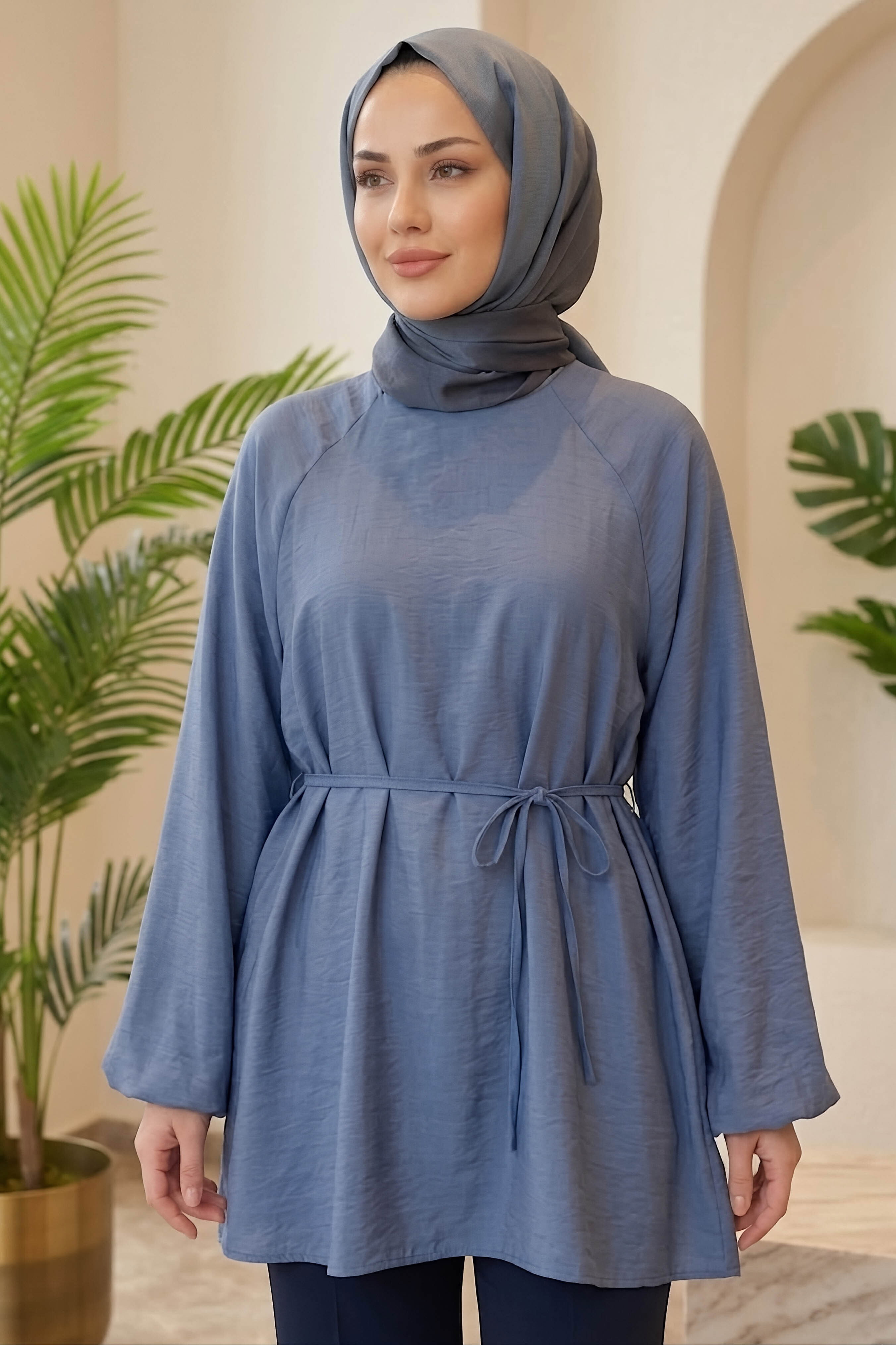 Reklan Kol Tunik Indigo - 28770-INDIGO - 1